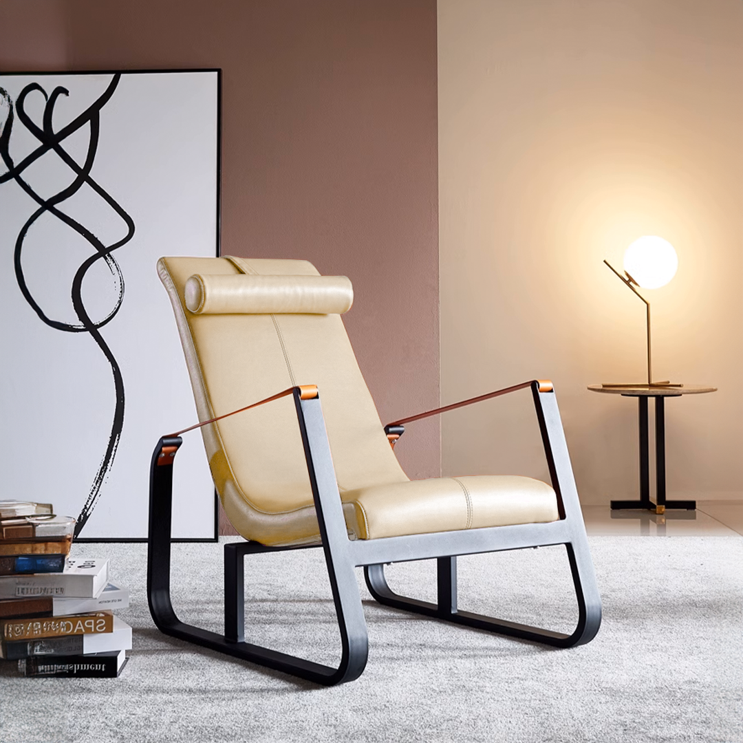 Verona Lounge Chair Microfiber Leather-Tx1014  LC013 -  Lounge Chairs - ebarza Furniture UAE | Shop Modern Furniture in Abu Dhabi & Dubai - مفروشات ايبازرا في الامارات | تسوق اثاث عصري وديكورات مميزة في دبي وابوظبي