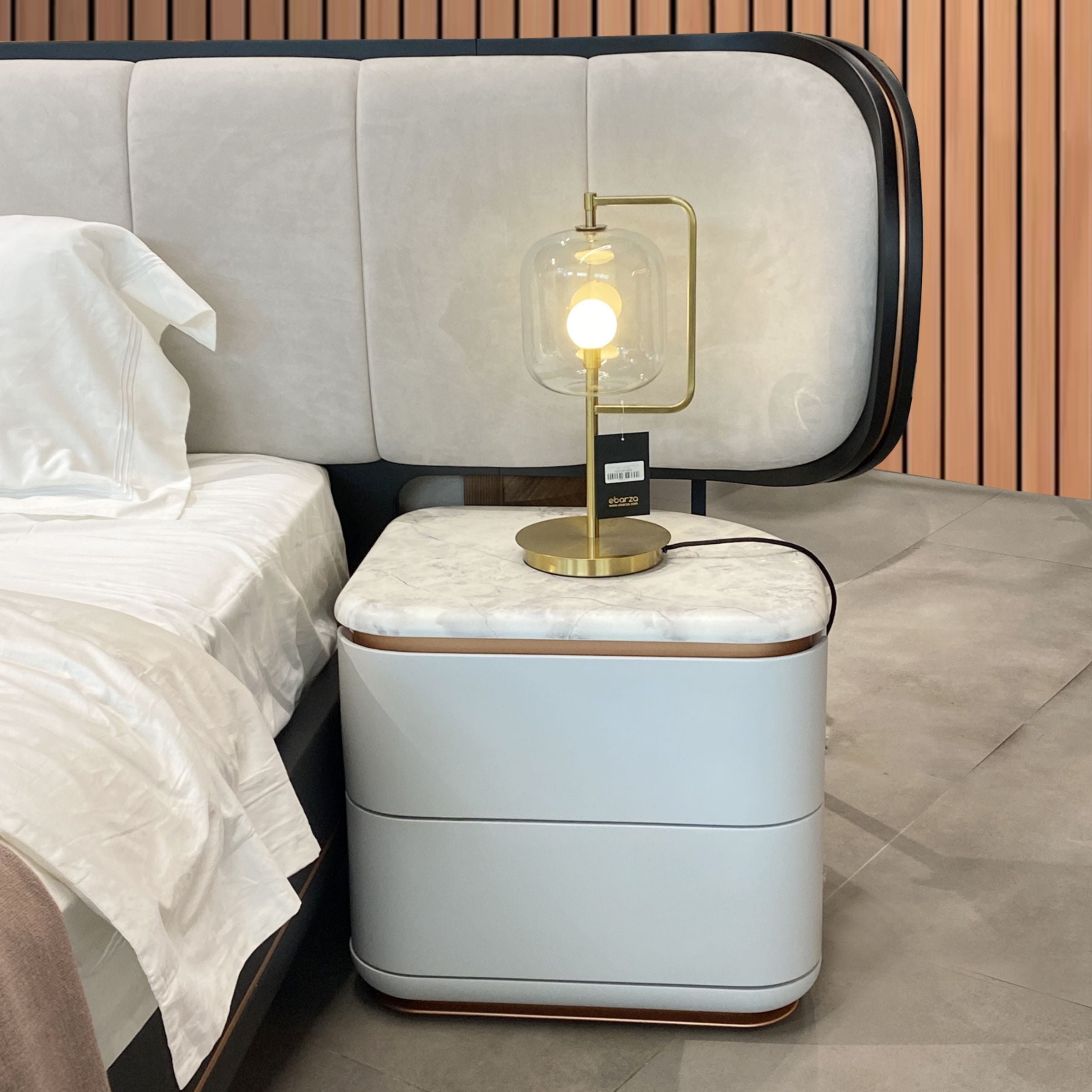 AS IS - 2X Tulip Bedside Tables KOMTLP001 -  DISPLAY ITEM - ebarza Furniture UAE | Shop Modern Furniture in Abu Dhabi & Dubai - مفروشات ايبازرا في الامارات | تسوق اثاث عصري وديكورات مميزة في دبي وابوظبي