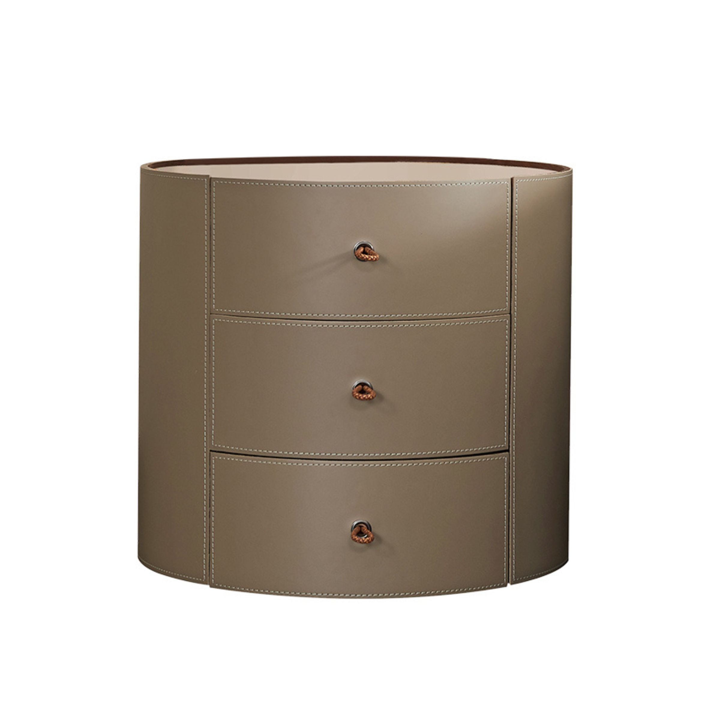 Pre-order 25 Days Delivery Verona Beige Walnut Veneer Saddle Leather  Side Table/Cabinet MLL-T38 -  Bedside Tables - ebarza Furniture UAE | Shop Modern Furniture in Abu Dhabi & Dubai - مفروشات ايبازرا في الامارات | تسوق اثاث عصري وديكورات مميزة في دبي وابوظبي