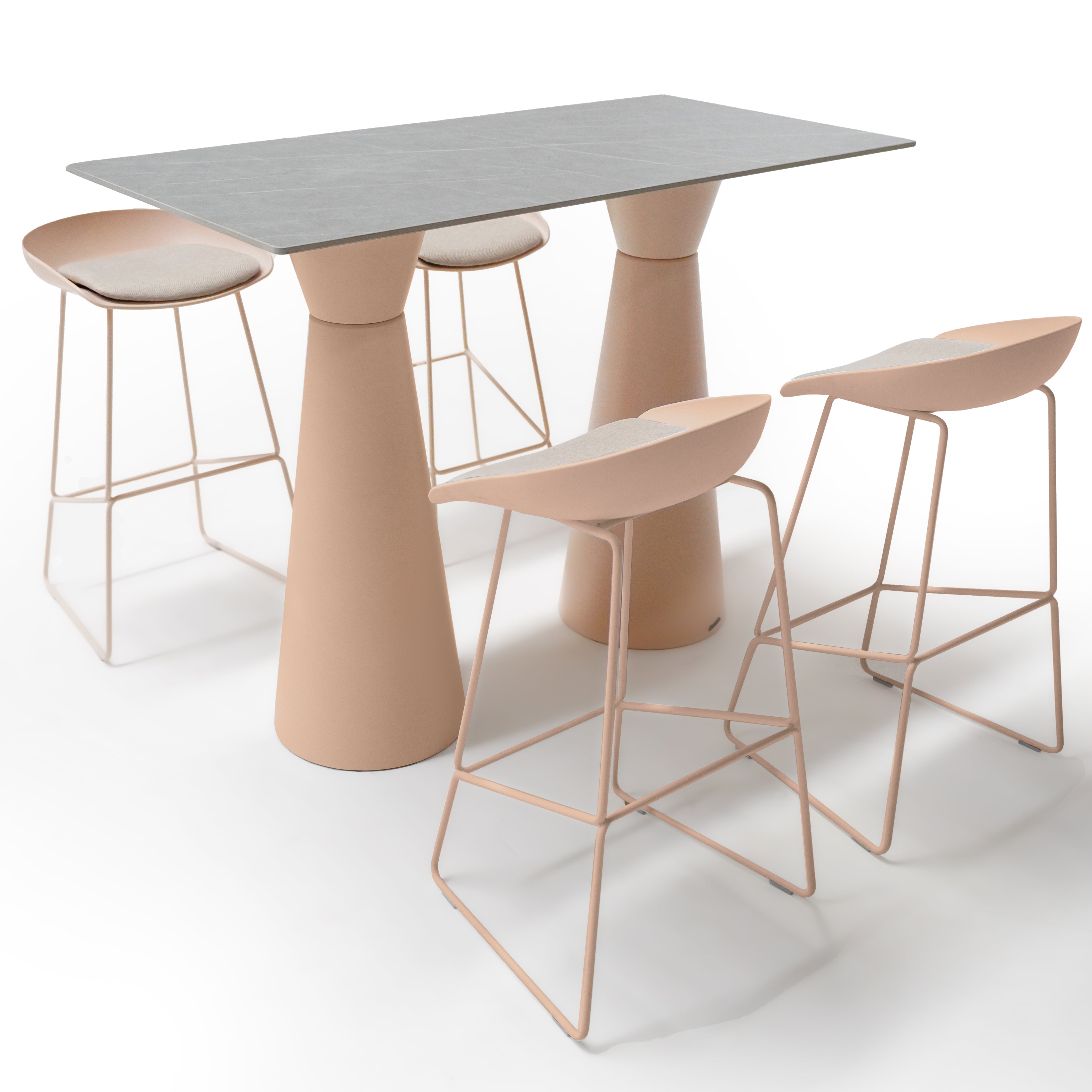 Bar Table Base 105cm 60BTB-Pink -  Table bases - ebarza Furniture UAE | Shop Modern Furniture in Abu Dhabi & Dubai - مفروشات ايبازرا في الامارات | تسوق اثاث عصري وديكورات مميزة في دبي وابوظبي