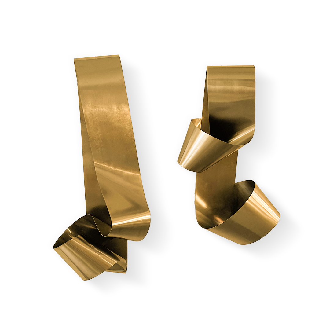 Pre-order 25 Days Delivery Set of 2 Hand Crafted Stainless Steel Artwork BG20230020/BG2022047 - Gold -  Artwork - ebarza Furniture UAE | Shop Modern Furniture in Abu Dhabi & Dubai - مفروشات ايبازرا في الامارات | تسوق اثاث عصري وديكورات مميزة في دبي وابوظبي