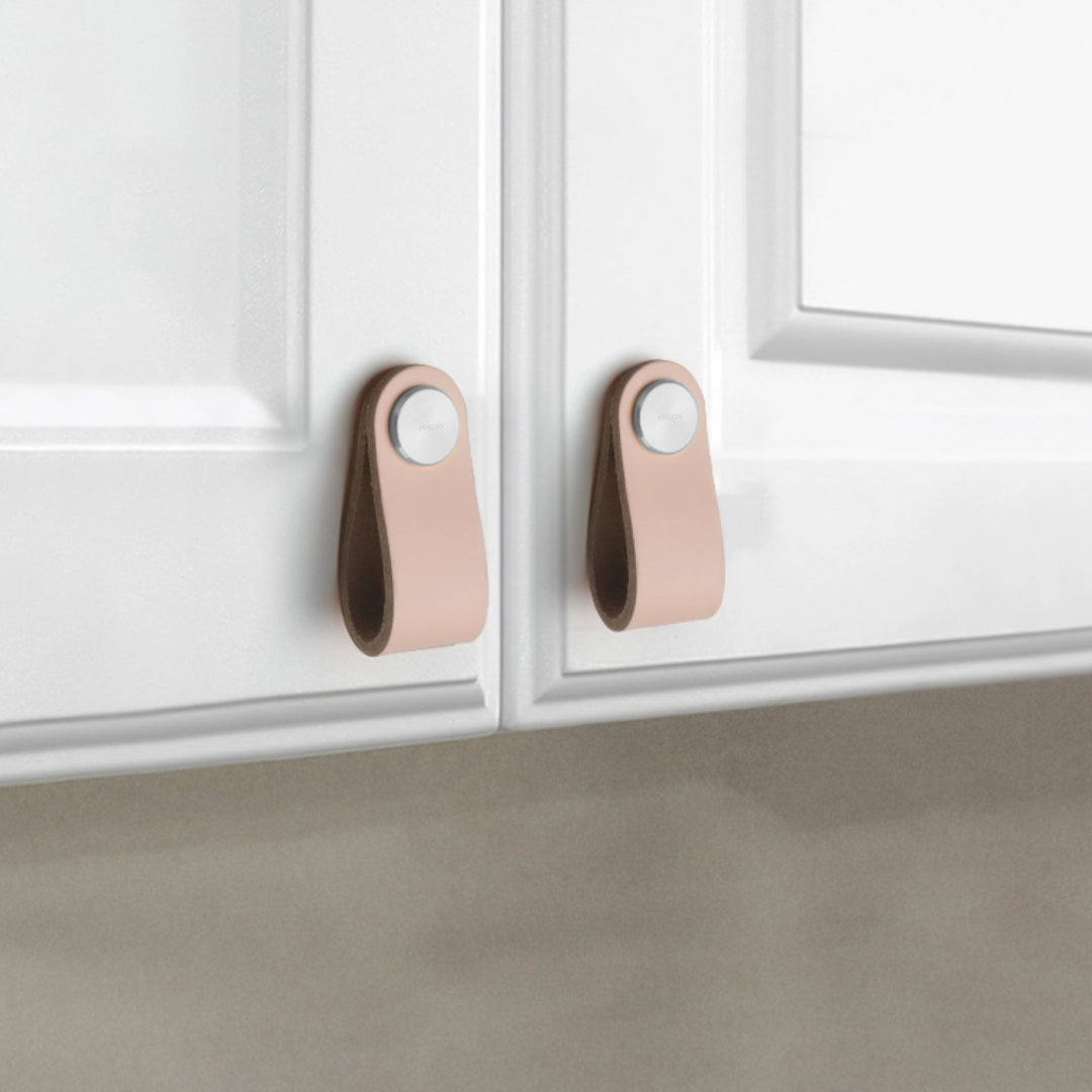 Cowhide Layer & SS Button Knob - 588-Knob-3 -  Door Handles - ebarza Furniture UAE | Shop Modern Furniture in Abu Dhabi & Dubai - مفروشات ايبازرا في الامارات | تسوق اثاث عصري وديكورات مميزة في دبي وابوظبي