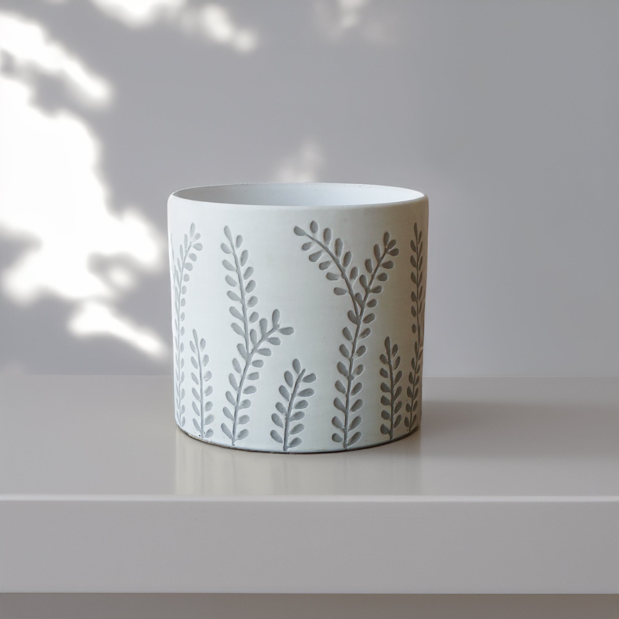 Leafy Branch Outdoor/Indoor Planter Box WHGY  8064B-163WHGY -  Planter Boxes - ebarza Furniture UAE | Shop Modern Furniture in Abu Dhabi & Dubai - مفروشات ايبازرا في الامارات | تسوق اثاث عصري وديكورات مميزة في دبي وابوظبي