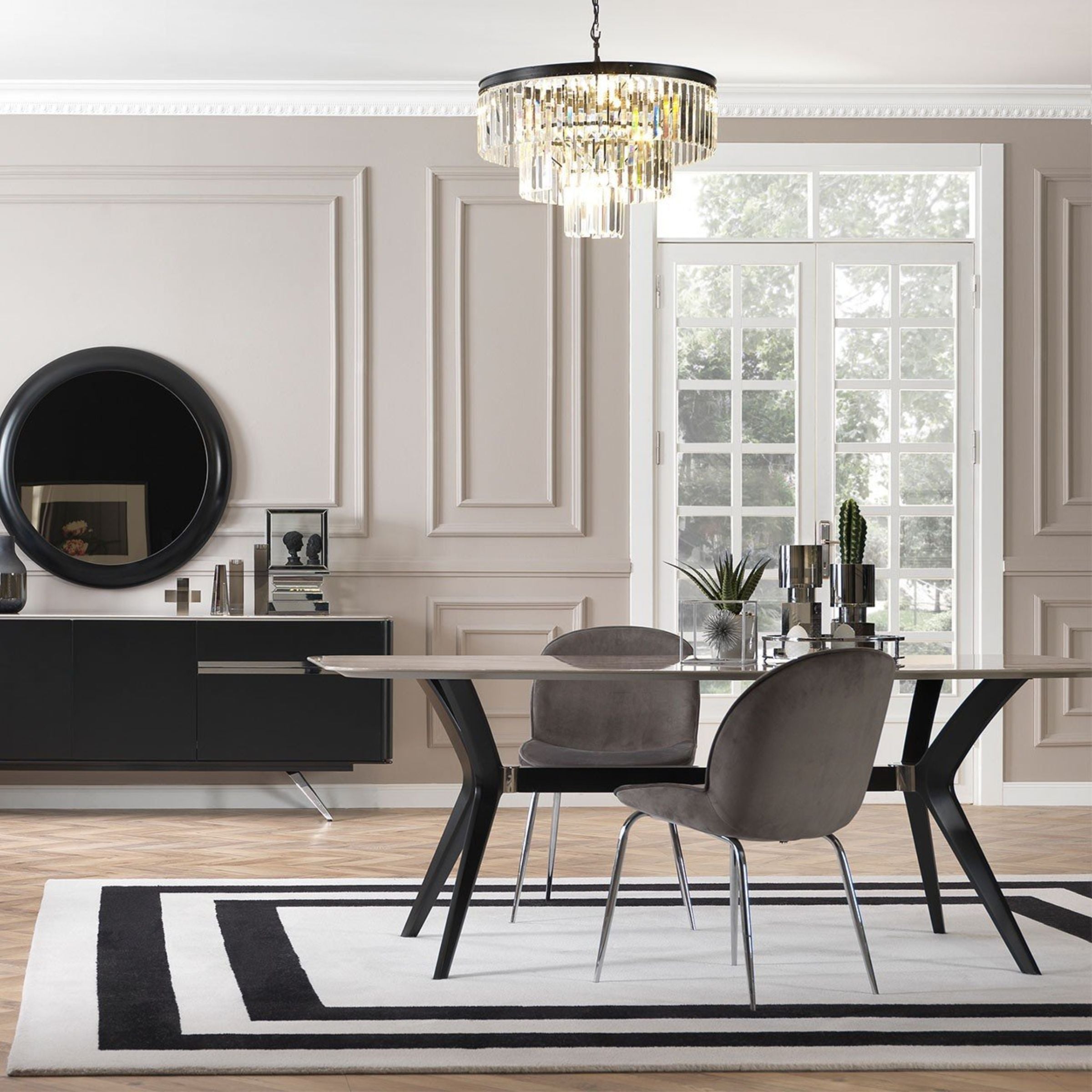 Beretta Dining Table Only Ber008 -  Dining Tables - ebarza Furniture UAE | Shop Modern Furniture in Abu Dhabi & Dubai - مفروشات ايبازرا في الامارات | تسوق اثاث عصري وديكورات مميزة في دبي وابوظبي