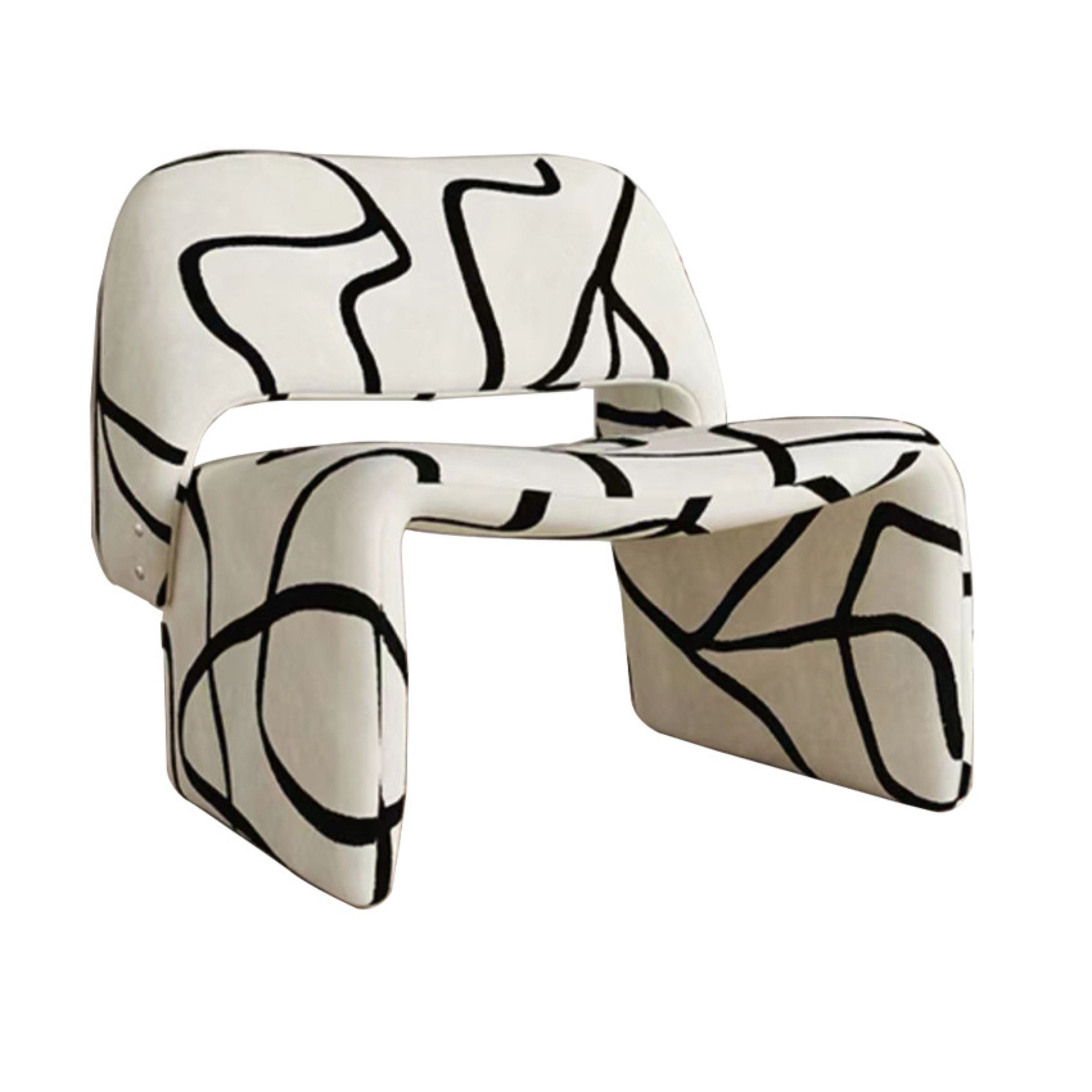 Cruella Lounge Chair MLL-A71 -  Lounge Chairs - ebarza Furniture UAE | Shop Modern Furniture in Abu Dhabi & Dubai - مفروشات ايبازرا في الامارات | تسوق اثاث عصري وديكورات مميزة في دبي وابوظبي