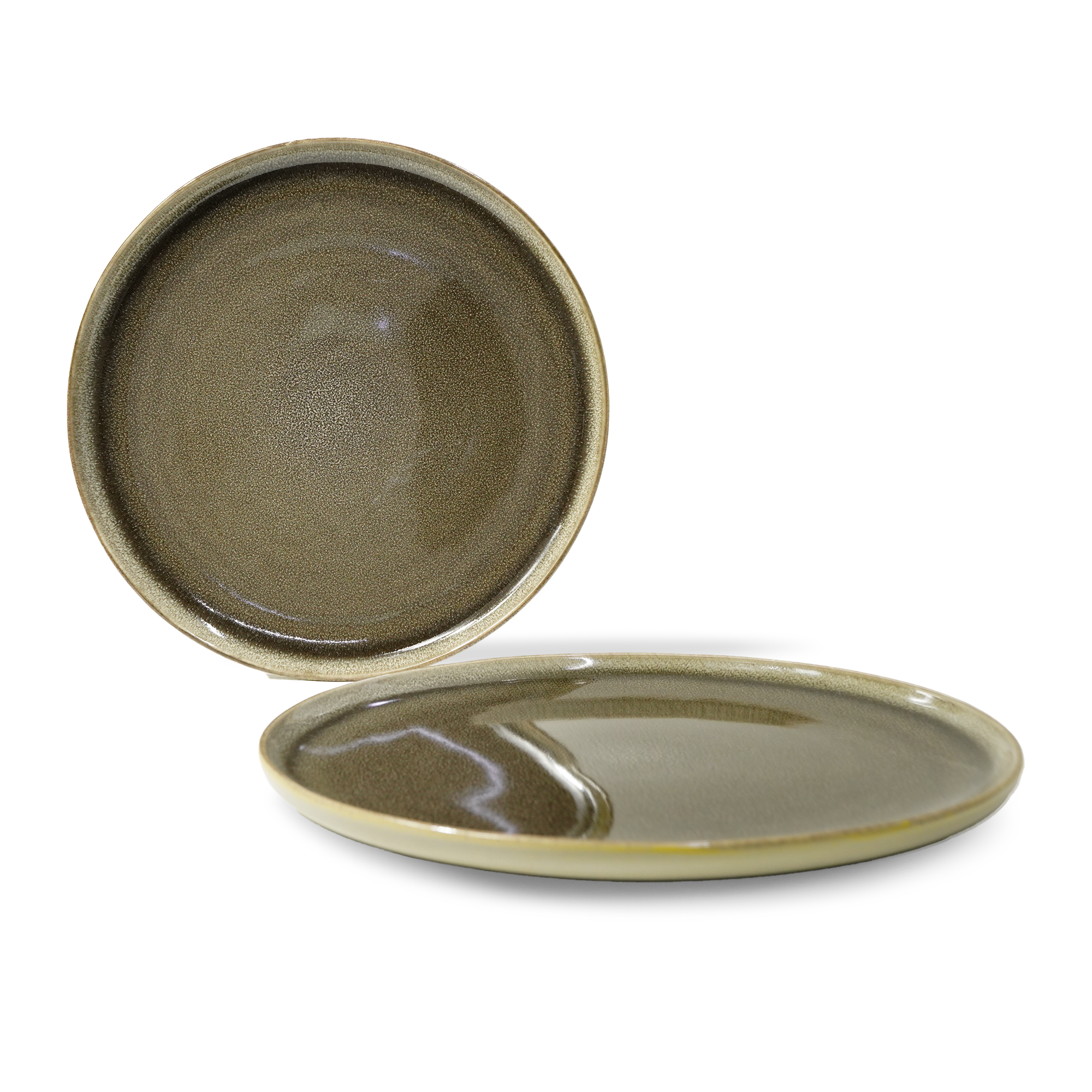 Browny Dinner Plate HZ4311 -  Plates - ebarza Furniture UAE | Shop Modern Furniture in Abu Dhabi & Dubai - مفروشات ايبازرا في الامارات | تسوق اثاث عصري وديكورات مميزة في دبي وابوظبي