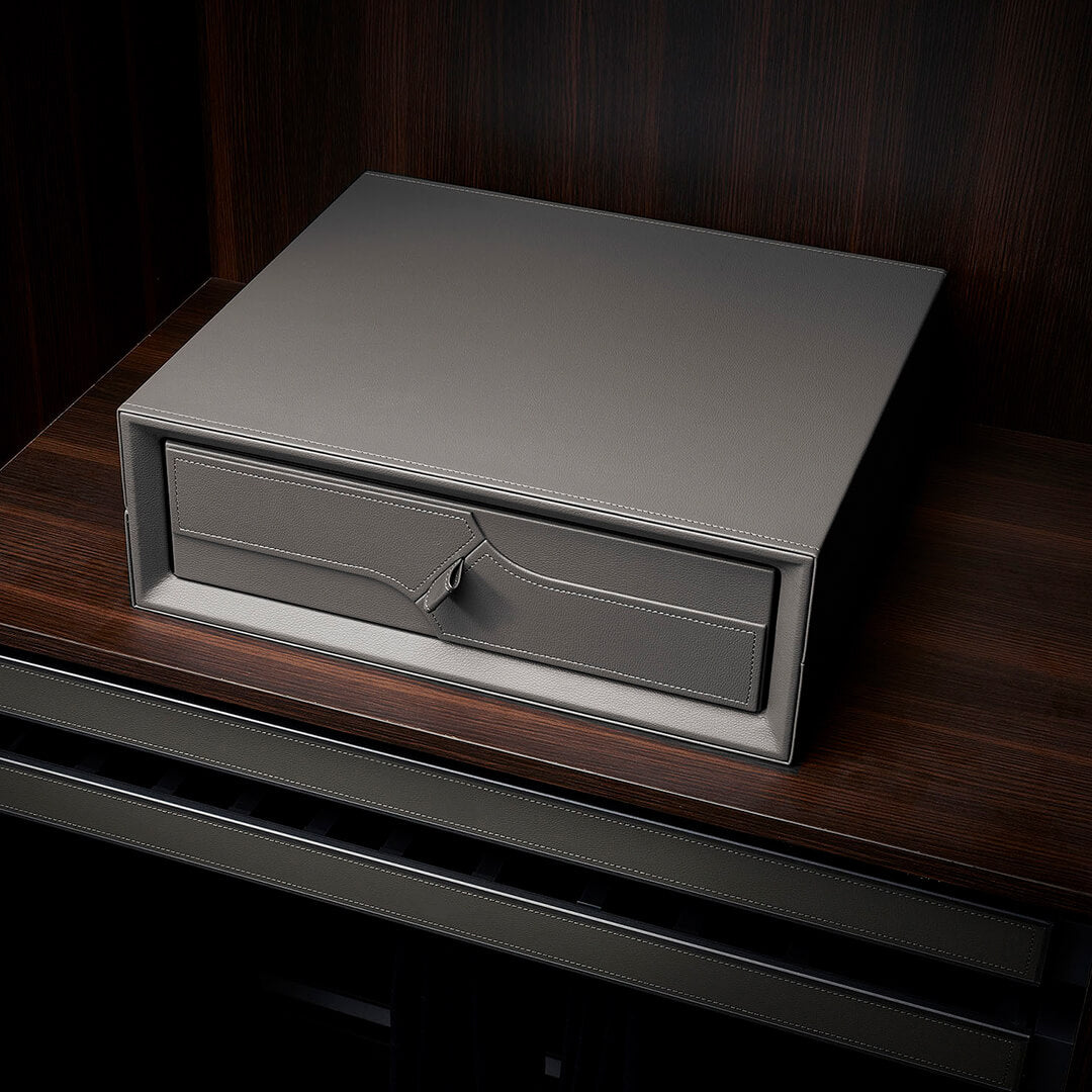 Small With Leather Password Fingerprint Safe Box CH9-ST054-475*430*16 0mm -  Safe Box - ebarza Furniture UAE | Shop Modern Furniture in Abu Dhabi & Dubai - مفروشات ايبازرا في الامارات | تسوق اثاث عصري وديكورات مميزة في دبي وابوظبي