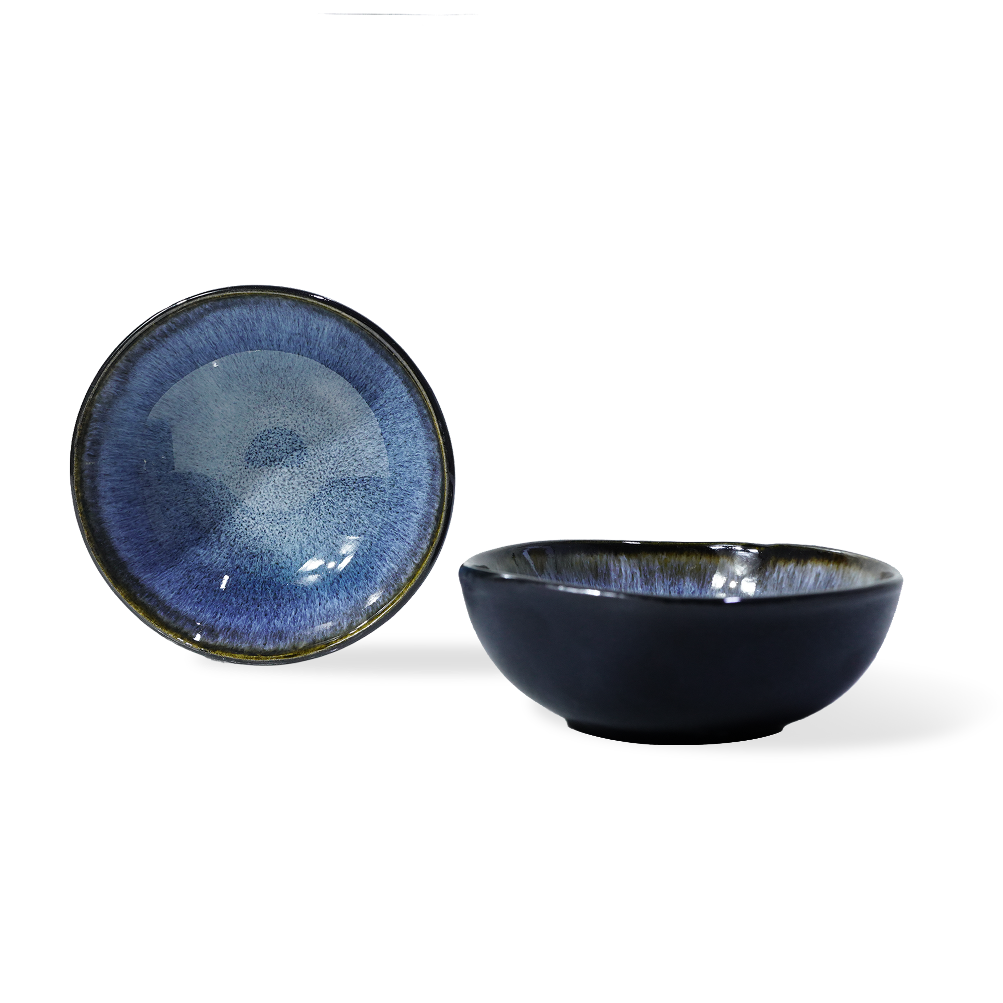 Blue wave Soil Black and Blue HZ3113 -  Plates - ebarza Furniture UAE | Shop Modern Furniture in Abu Dhabi & Dubai - مفروشات ايبازرا في الامارات | تسوق اثاث عصري وديكورات مميزة في دبي وابوظبي