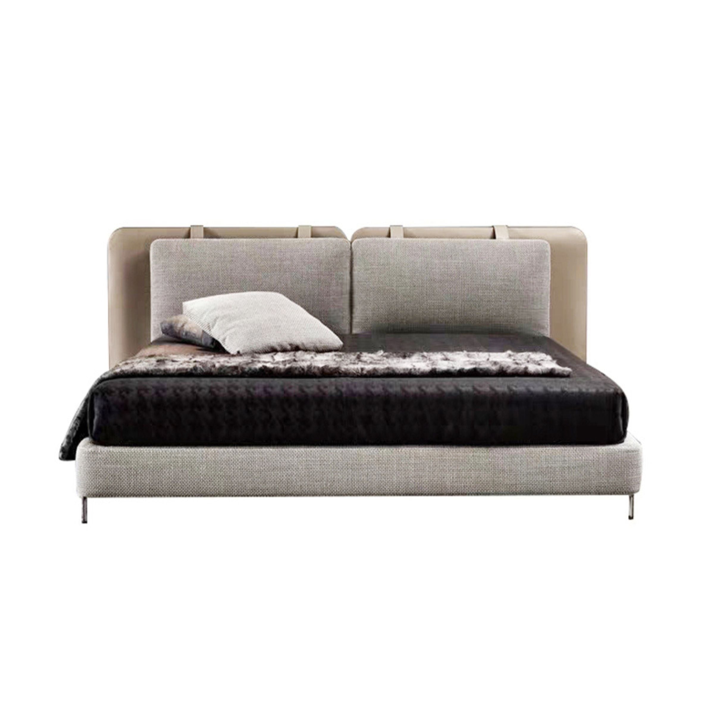 Palermo King Size Bed MLL-F01 -  Bedsteads - ebarza Furniture UAE | Shop Modern Furniture in Abu Dhabi & Dubai - مفروشات ايبازرا في الامارات | تسوق اثاث عصري وديكورات مميزة في دبي وابوظبي