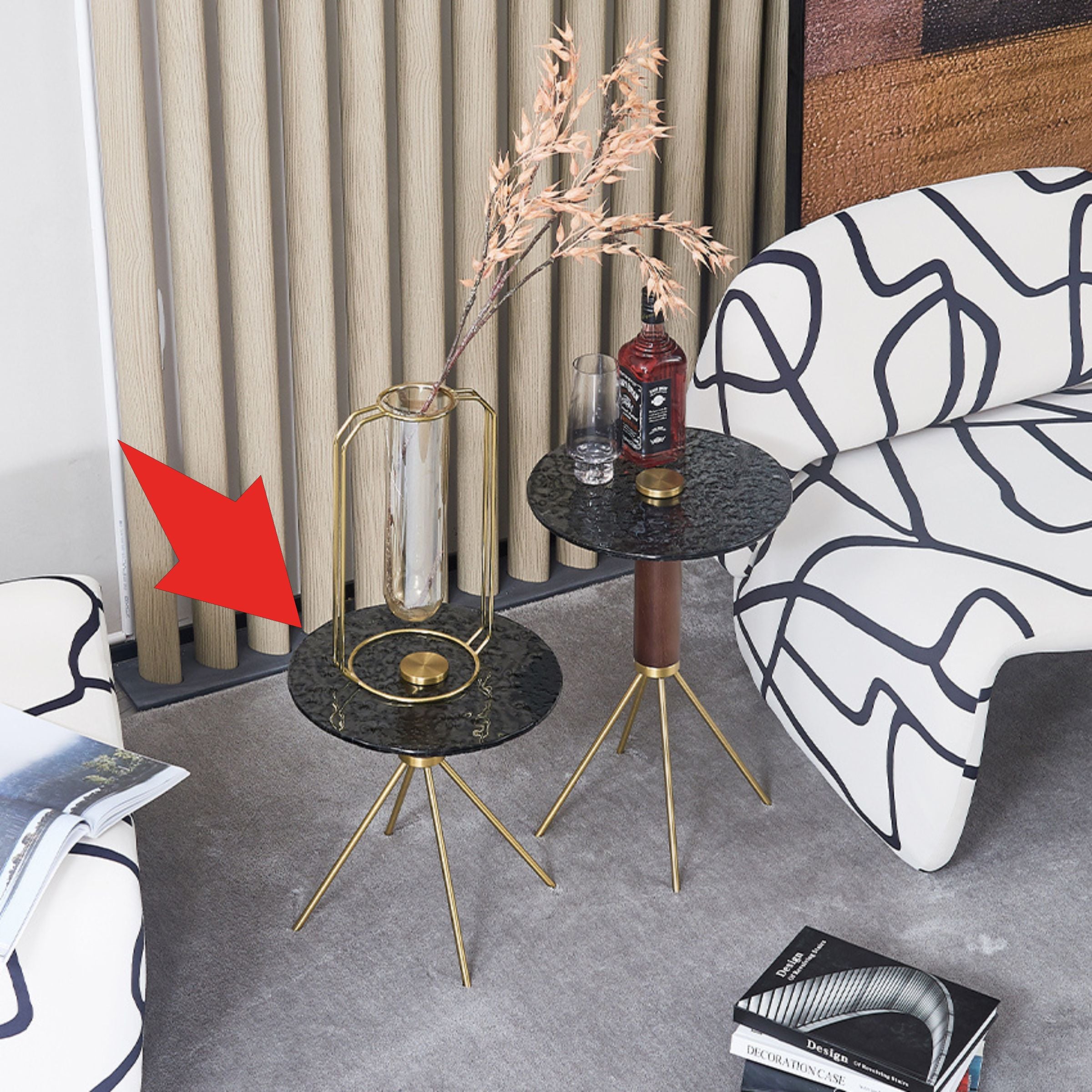 Lama Side Table 38 cm MLL-D62 -  Side Tables - ebarza Furniture UAE | Shop Modern Furniture in Abu Dhabi & Dubai - مفروشات ايبازرا في الامارات | تسوق اثاث عصري وديكورات مميزة في دبي وابوظبي