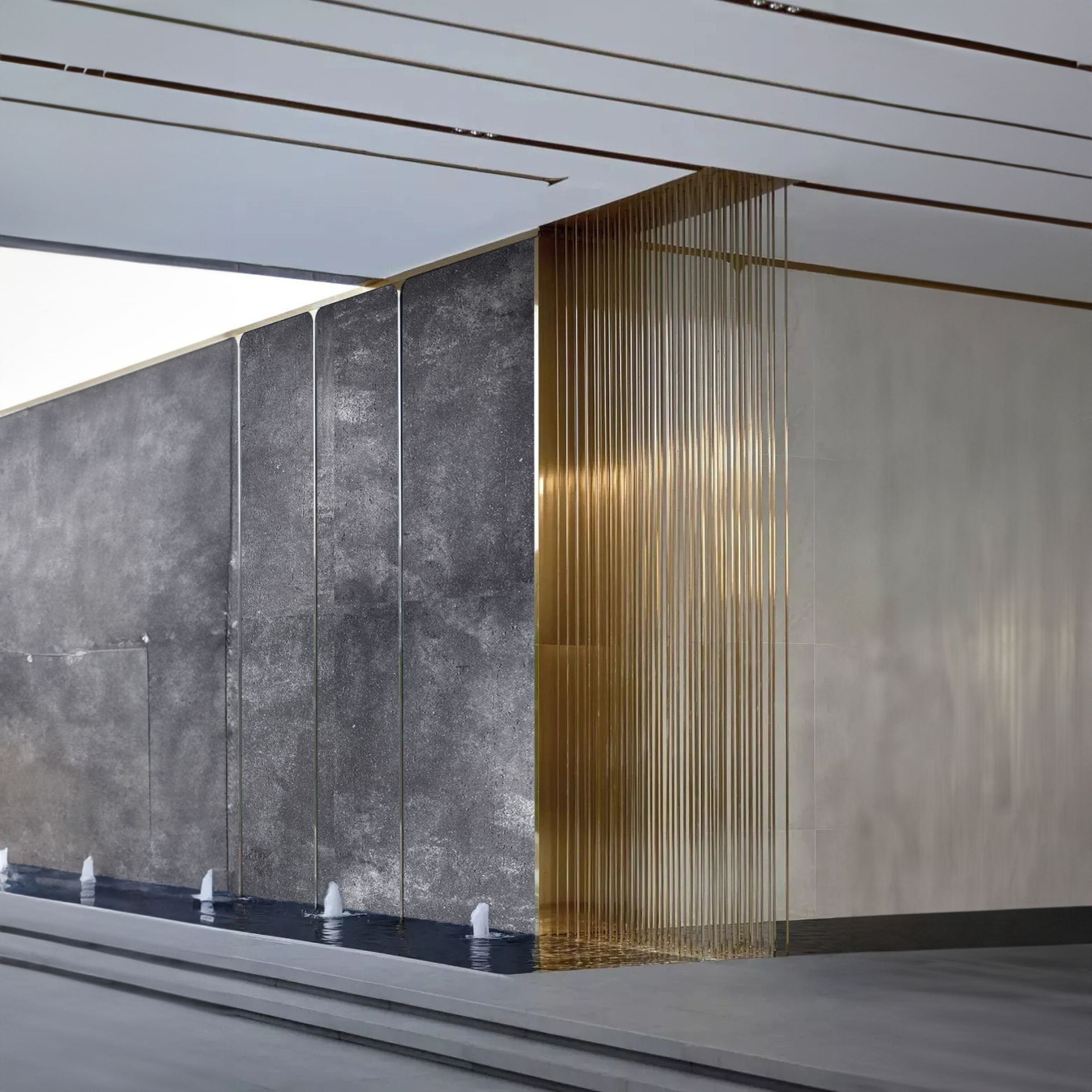120x60cm Flex Stone Cladding Ando Cement Dark Grey FXS-AN-GREY 60*120cm -  Wall Panels - ebarza Furniture UAE | Shop Modern Furniture in Abu Dhabi & Dubai - مفروشات ايبازرا في الامارات | تسوق اثاث عصري وديكورات مميزة في دبي وابوظبي