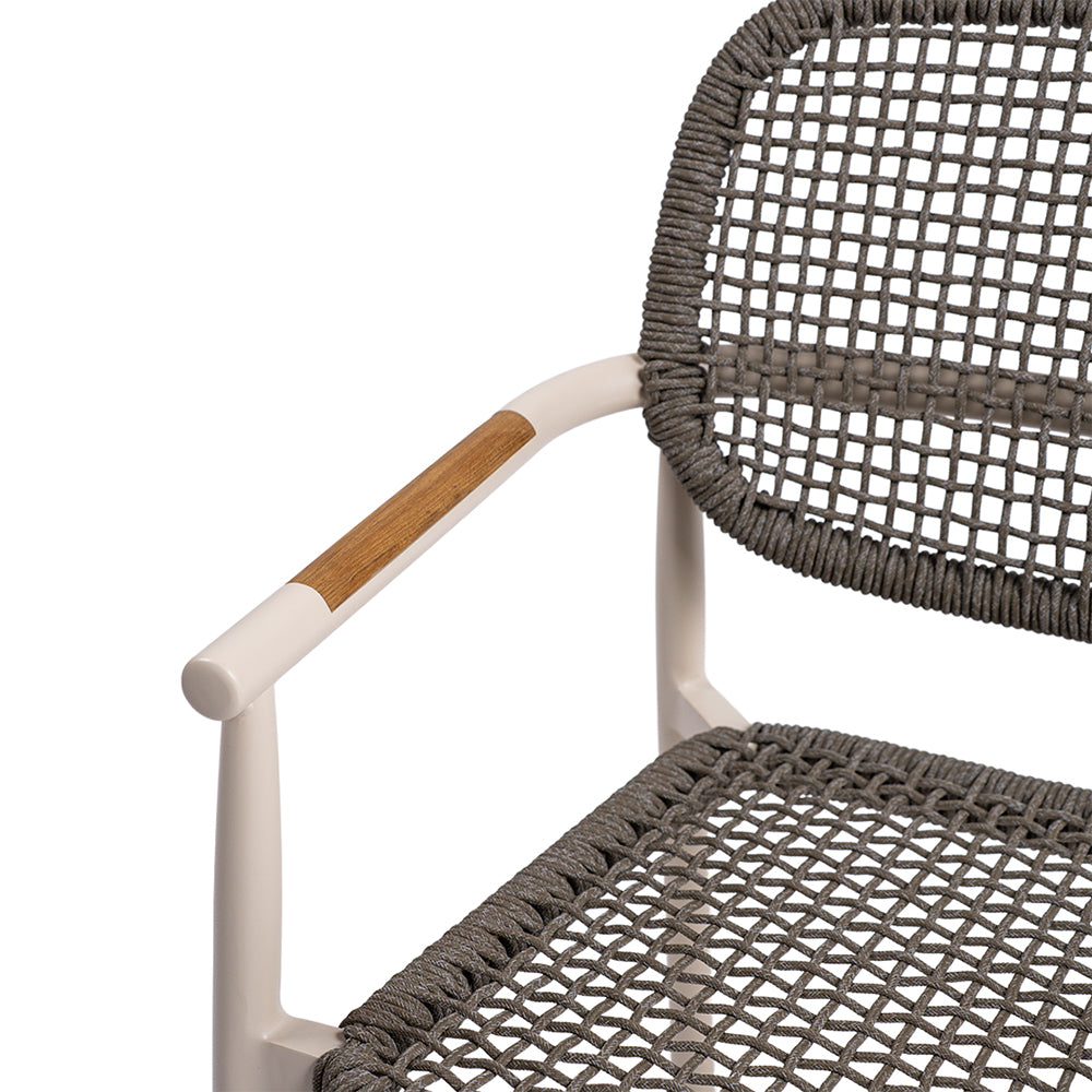 2004 DINING ARMCHAIR W/ROPE- AC2004B04ROP -  Chairs - ebarza Furniture UAE | Shop Modern Furniture in Abu Dhabi & Dubai - مفروشات ايبازرا في الامارات | تسوق اثاث عصري وديكورات مميزة في دبي وابوظبي
