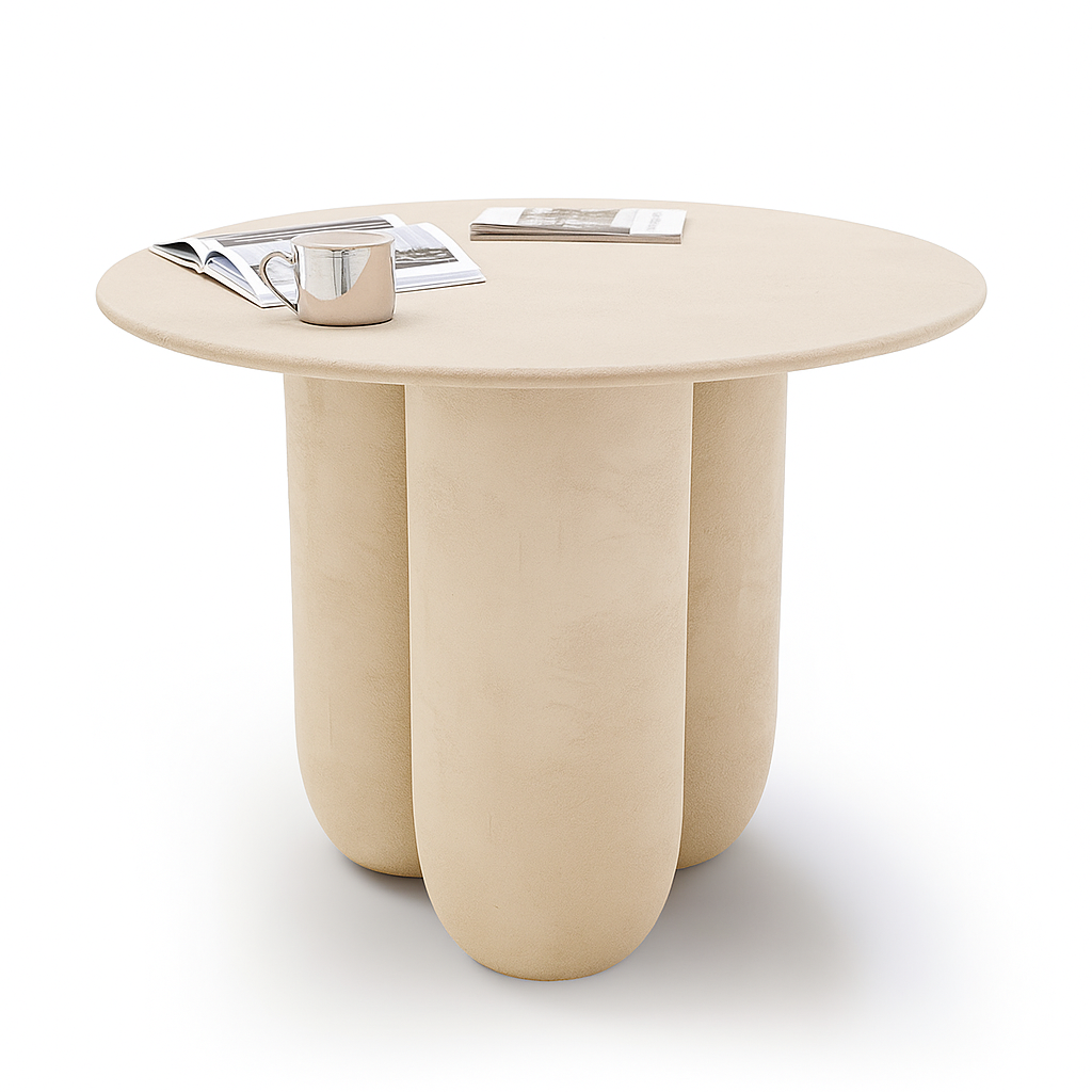 Outdoor/Indoor Beige Fiberglass Dining Table XK-0007-Beige -  Outdoor Tables - ebarza Furniture UAE | Shop Modern Furniture in Abu Dhabi & Dubai - مفروشات ايبازرا في الامارات | تسوق اثاث عصري وديكورات مميزة في دبي وابوظبي