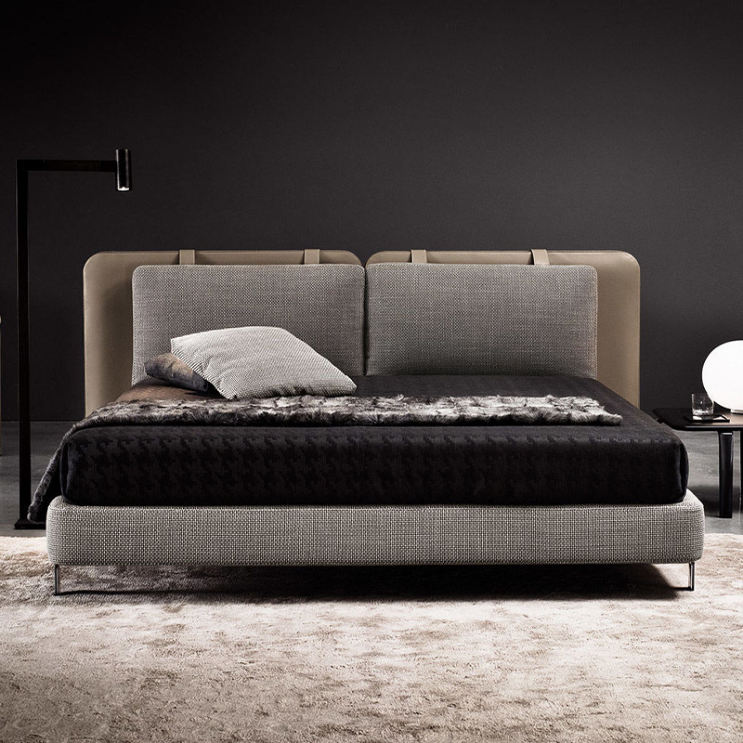 Palermo King Size Bed MLL-F01 -  Bedsteads - ebarza Furniture UAE | Shop Modern Furniture in Abu Dhabi & Dubai - مفروشات ايبازرا في الامارات | تسوق اثاث عصري وديكورات مميزة في دبي وابوظبي