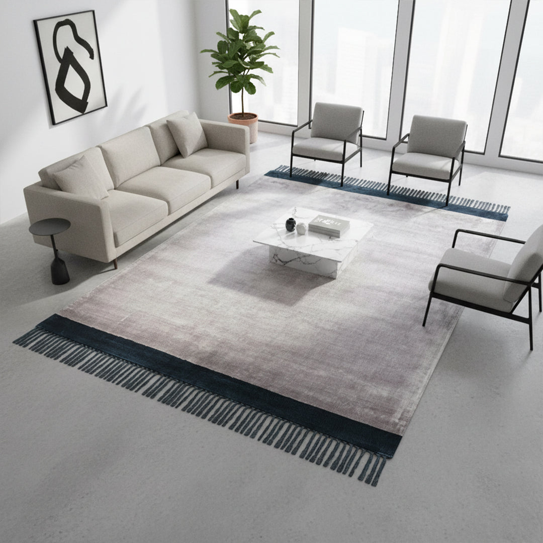 230X160 Cm Hand Woven Viscose Carpet Breta-Bet-06-L