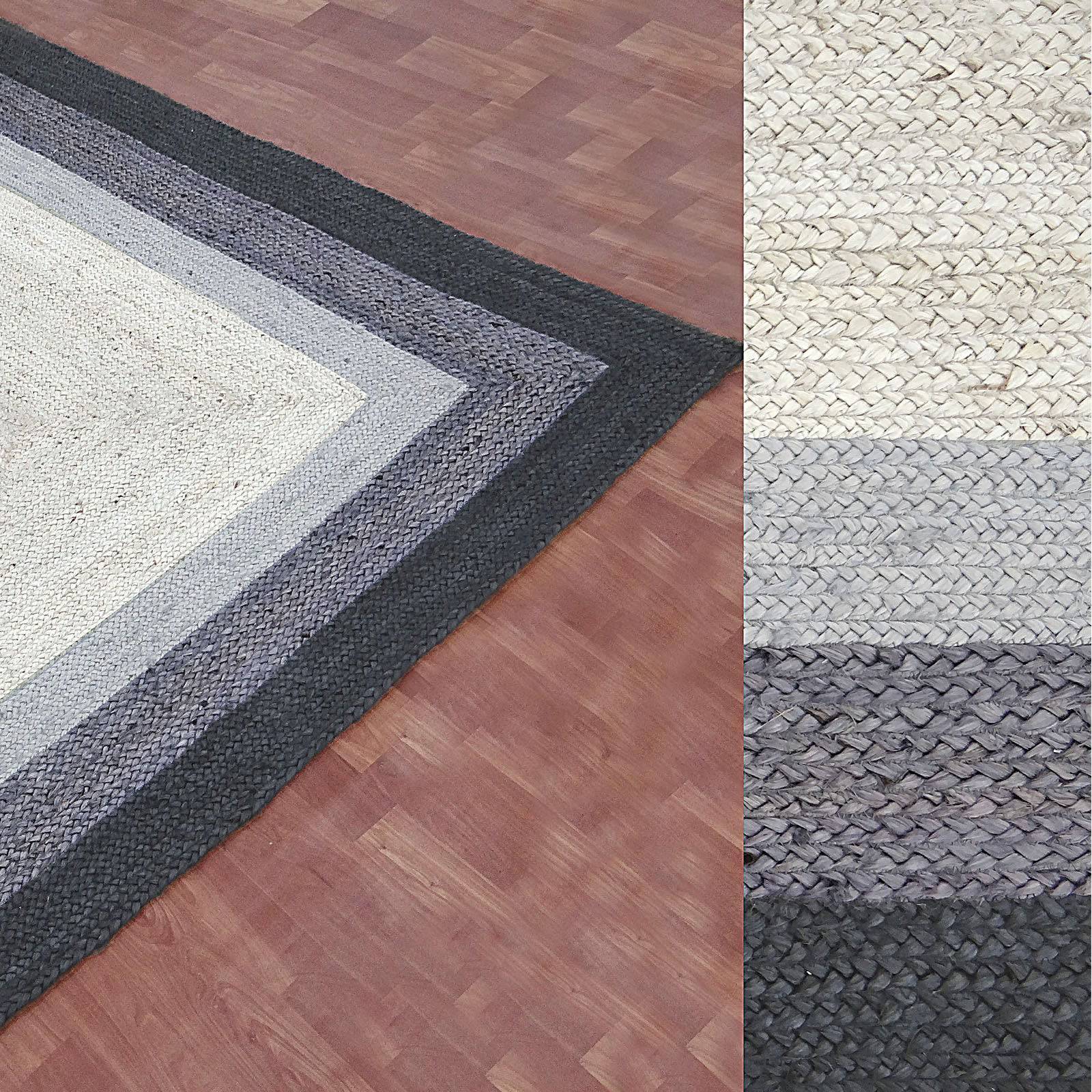 230X160 Cm Braided Handmade Jute Rug Jh-2347-L -  Rugs - ebarza Furniture UAE | Shop Modern Furniture in Abu Dhabi & Dubai - مفروشات ايبازرا في الامارات | تسوق اثاث عصري وديكورات مميزة في دبي وابوظبي
