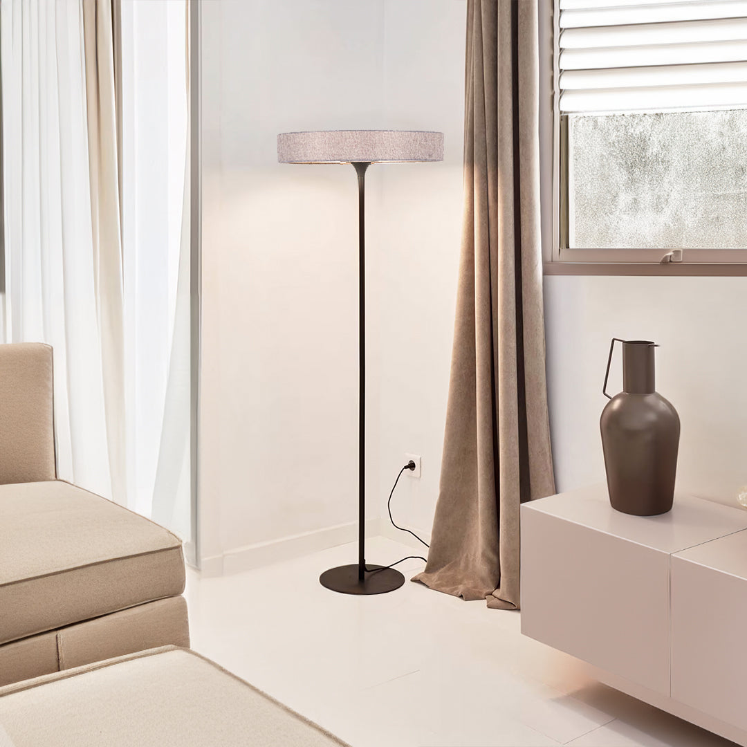 Crescent LED 155x45 Metal Aluminum Fabric Floor Lamp Crescent-02FL -  Floor Lamps - ebarza Furniture UAE | Shop Modern Furniture in Abu Dhabi & Dubai - مفروشات ايبازرا في الامارات | تسوق اثاث عصري وديكورات مميزة في دبي وابوظبي