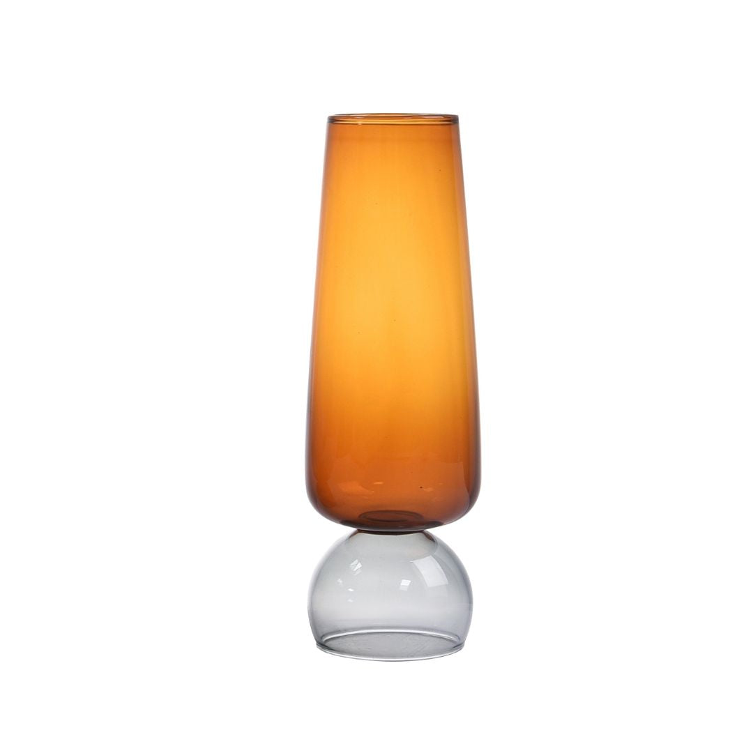 Two Tone Flute 180ml 23777A -  Drinkware - ebarza Furniture UAE | Shop Modern Furniture in Abu Dhabi & Dubai - مفروشات ايبازرا في الامارات | تسوق اثاث عصري وديكورات مميزة في دبي وابوظبي