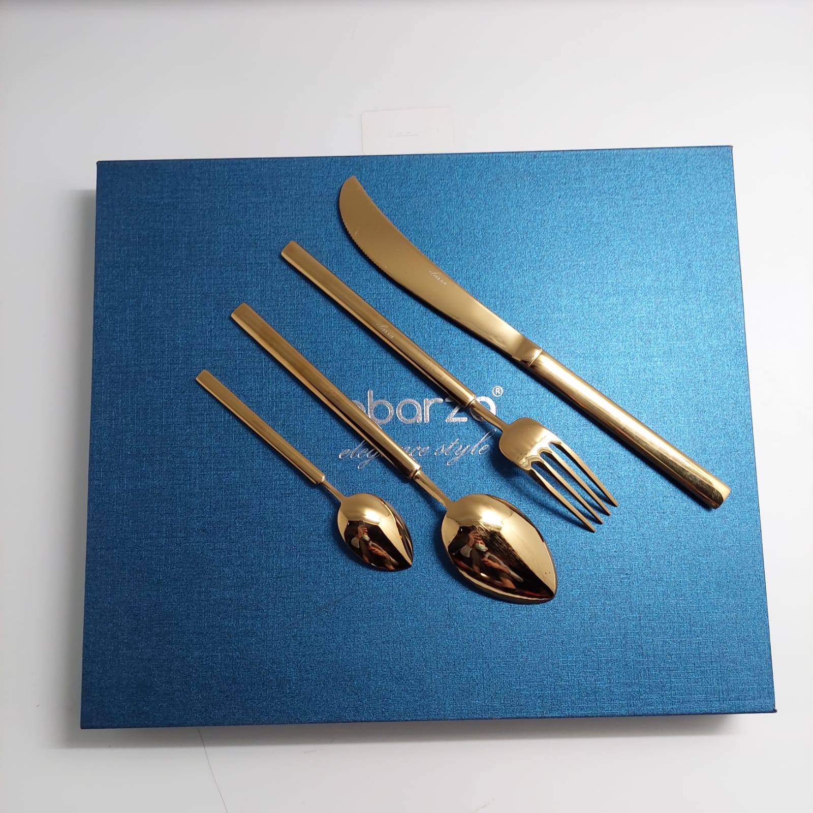 24 Pieces Dax Cutlery Set 9023G -  Cutlery Sets - ebarza Furniture UAE | Shop Modern Furniture in Abu Dhabi & Dubai - مفروشات ايبازرا في الامارات | تسوق اثاث عصري وديكورات مميزة في دبي وابوظبي