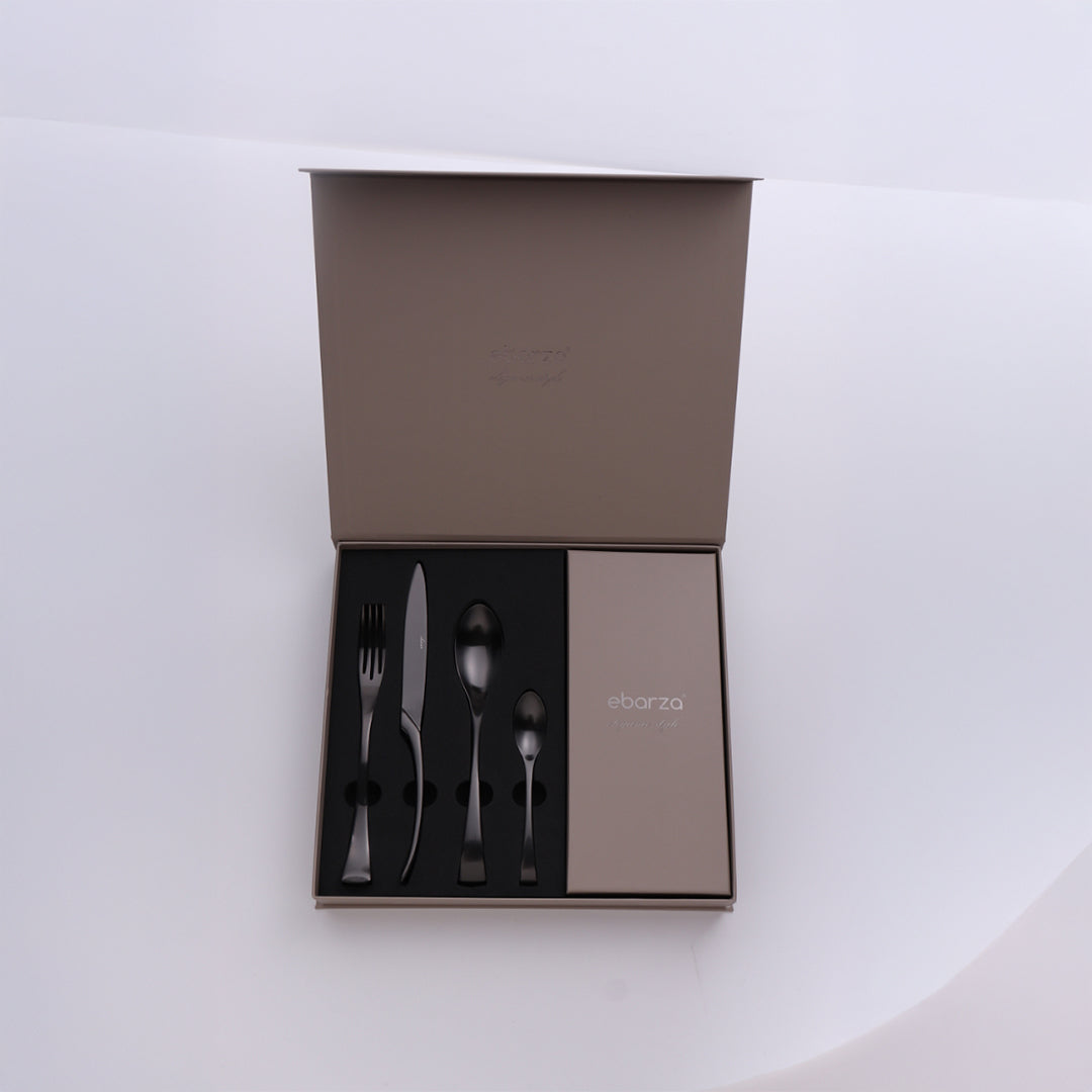 24 Pieces Noble Cutlery Set 8034MB -  Cutlery Sets - ebarza Furniture UAE | Shop Modern Furniture in Abu Dhabi & Dubai - مفروشات ايبازرا في الامارات | تسوق اثاث عصري وديكورات مميزة في دبي وابوظبي