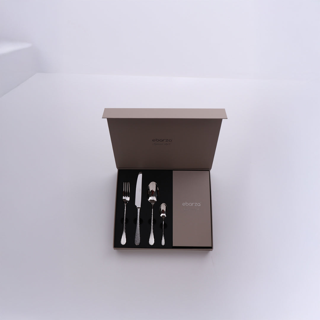 24 Pieces Refine Cutlery Set 9005 -  Cutlery Sets - ebarza Furniture UAE | Shop Modern Furniture in Abu Dhabi & Dubai - مفروشات ايبازرا في الامارات | تسوق اثاث عصري وديكورات مميزة في دبي وابوظبي