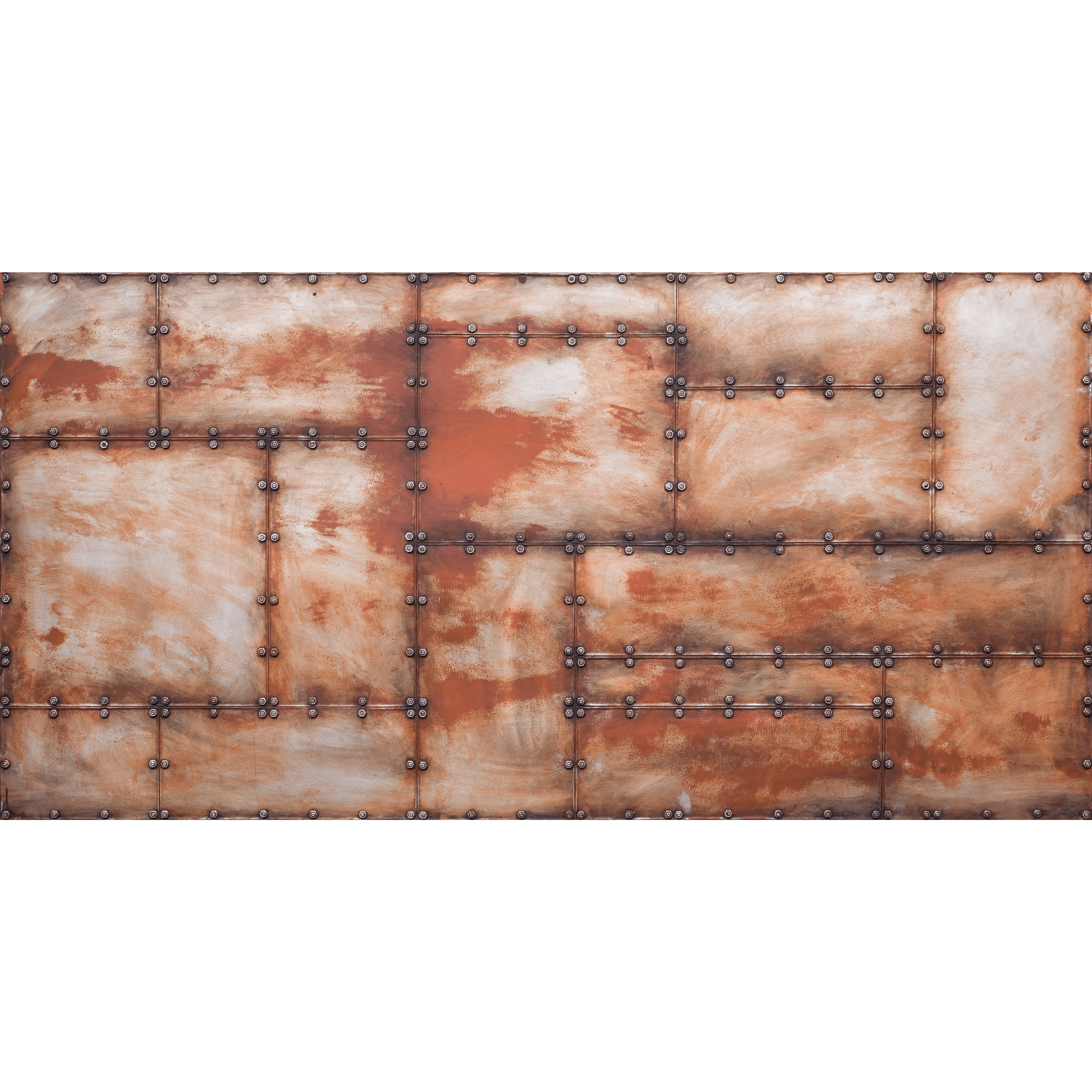 259X129Cm Bolts Carmin Steel Decoration  Wall Panel St-731 -  Wall Panels - ebarza Furniture UAE | Shop Modern Furniture in Abu Dhabi & Dubai - مفروشات ايبازرا في الامارات | تسوق اثاث عصري وديكورات مميزة في دبي وابوظبي