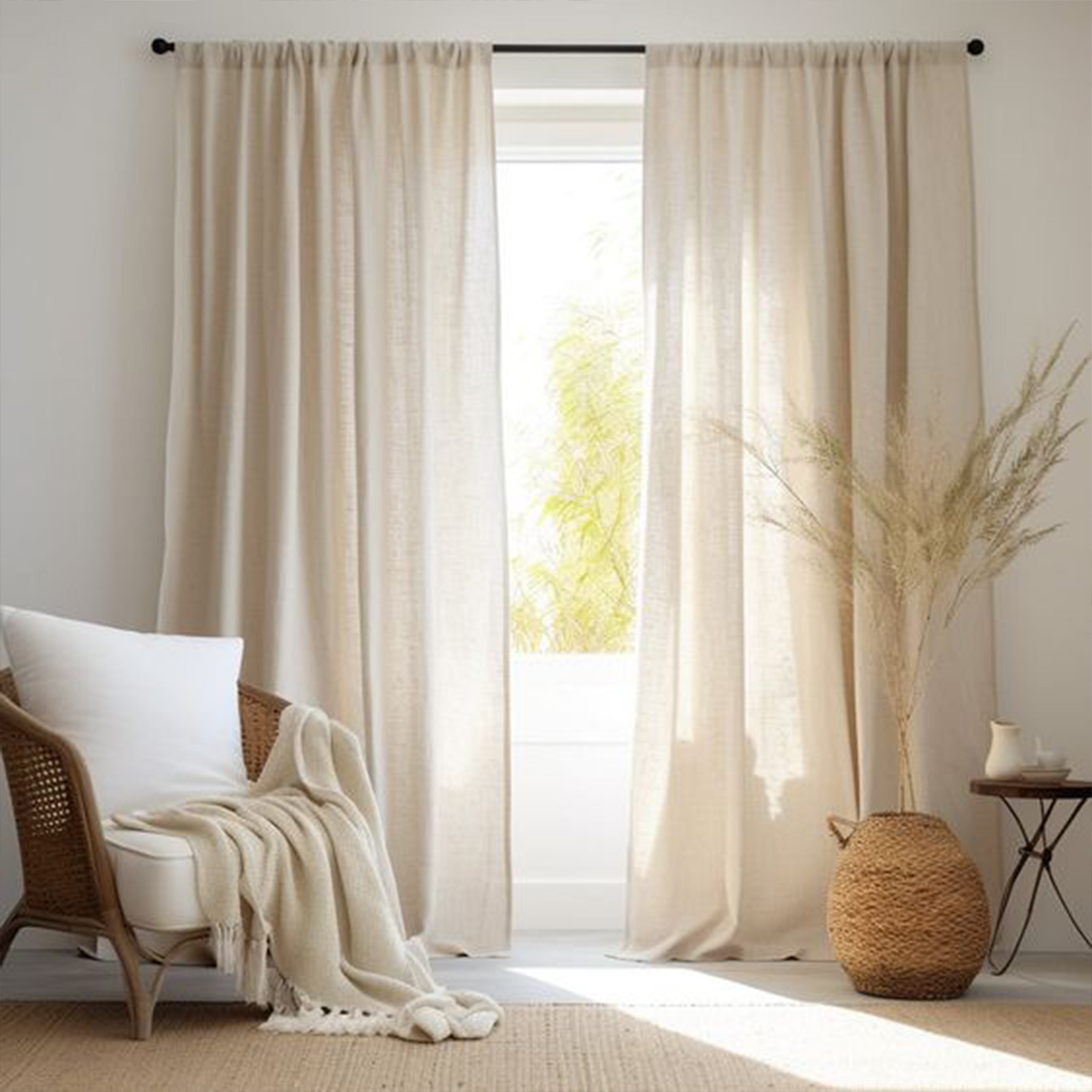 Elegant AROSA Window Curtain Fabric QX137 AROSA -  Curtains & Drapes - ebarza Furniture UAE | Shop Modern Furniture in Abu Dhabi & Dubai - مفروشات ايبازرا في الامارات | تسوق اثاث عصري وديكورات مميزة في دبي وابوظبي