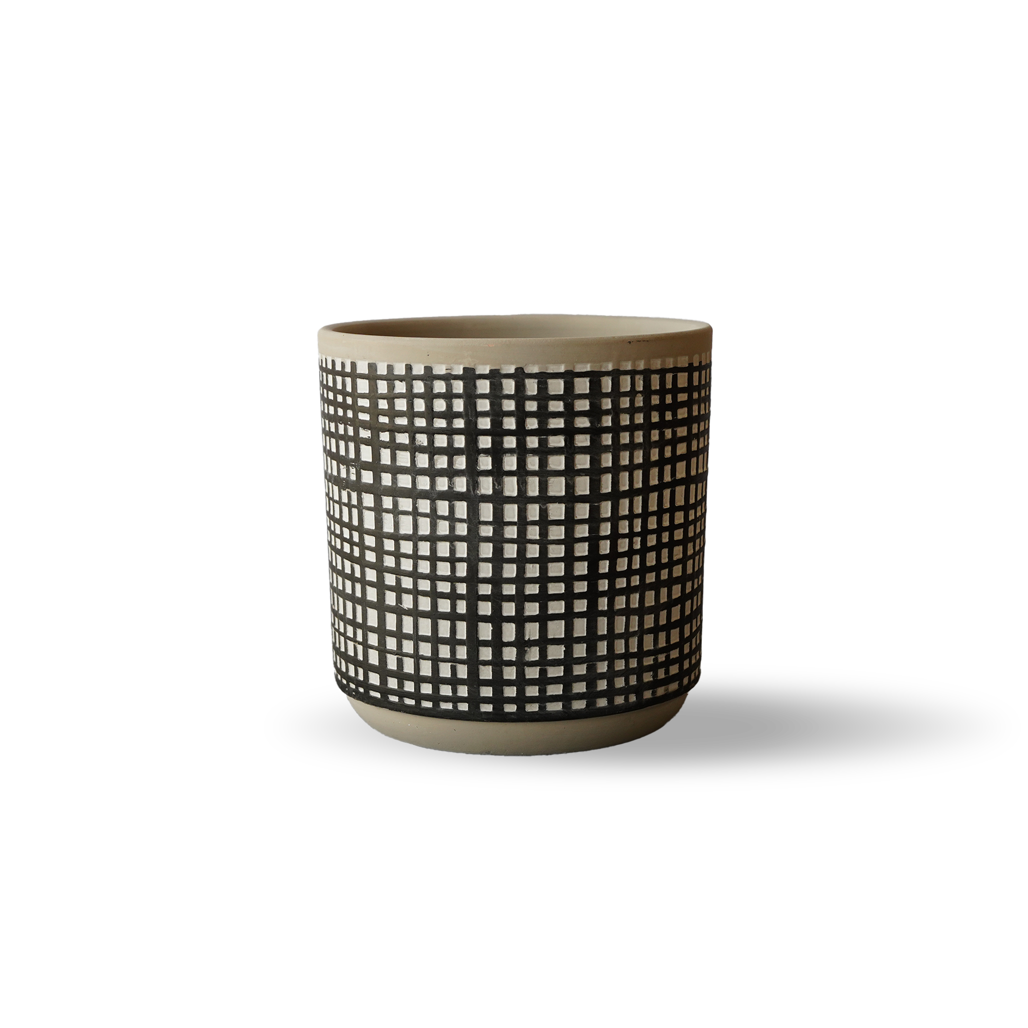 Classic Checkered Outdoor/indoor Black Cement Planter Box 8040B-56 -  Planter Boxes - ebarza Furniture UAE | Shop Modern Furniture in Abu Dhabi & Dubai - مفروشات ايبازرا في الامارات | تسوق اثاث عصري وديكورات مميزة في دبي وابوظبي