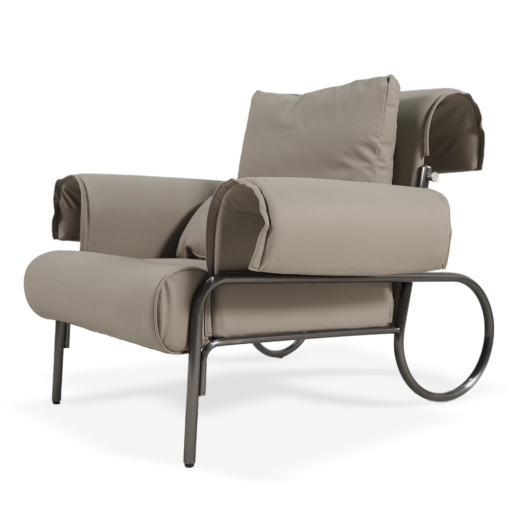 Leisure Lounge Chair LC070 -  Lounge Chairs - ebarza Furniture UAE | Shop Modern Furniture in Abu Dhabi & Dubai - مفروشات ايبازرا في الامارات | تسوق اثاث عصري وديكورات مميزة في دبي وابوظبي