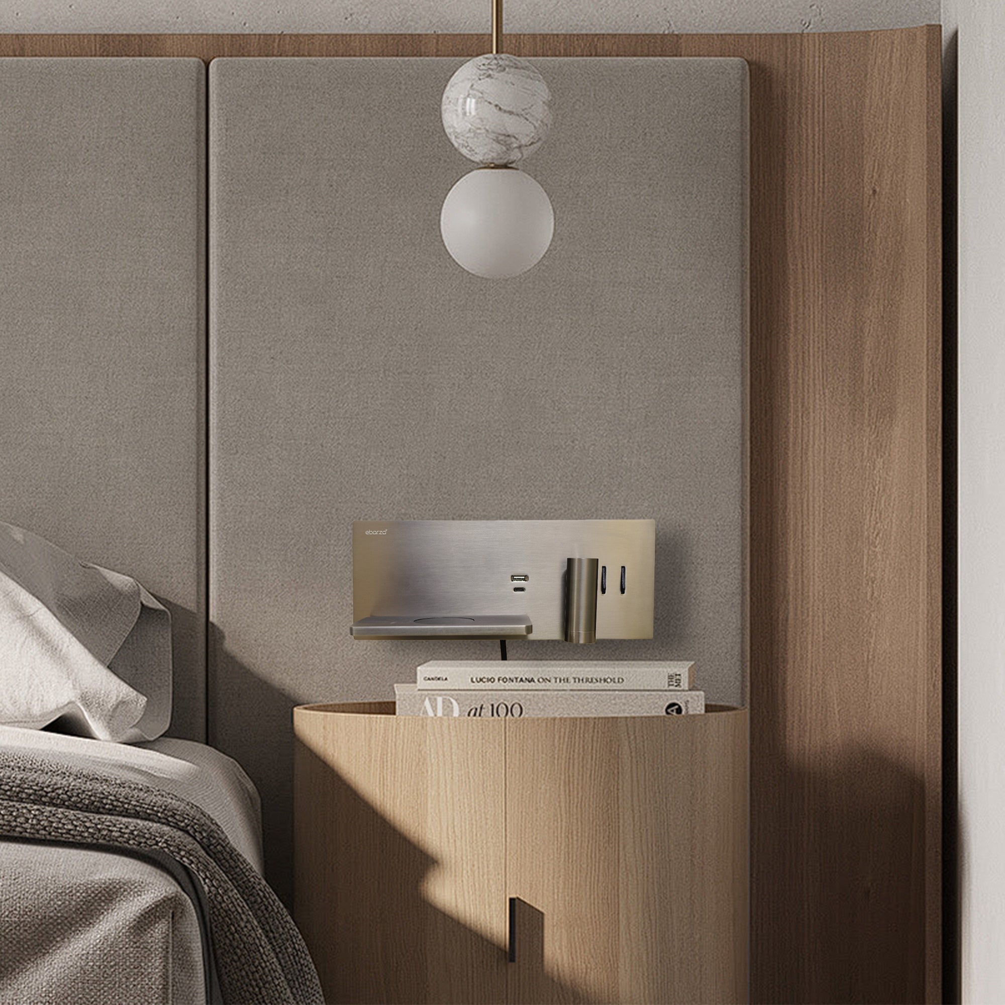 Kross Hotel Style Headboard/ Wall Reading Lamp Kross-WL(UA)-26 GB -  Wall Lamps - ebarza Furniture UAE | Shop Modern Furniture in Abu Dhabi & Dubai - مفروشات ايبازرا في الامارات | تسوق اثاث عصري وديكورات مميزة في دبي وابوظبي