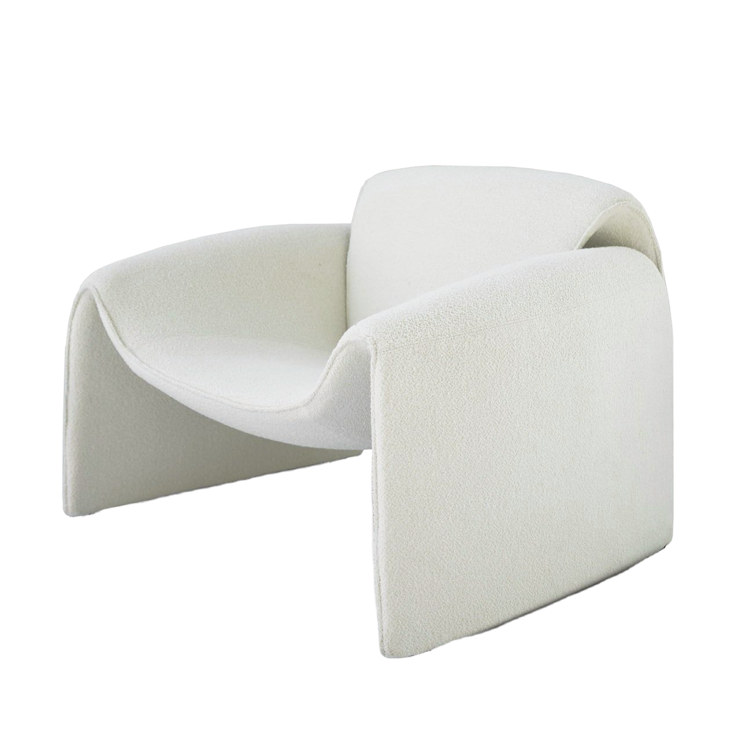 New Drancy White Armchair LC056-White beige -  Armchairs - ebarza Furniture UAE | Shop Modern Furniture in Abu Dhabi & Dubai - مفروشات ايبازرا في الامارات | تسوق اثاث عصري وديكورات مميزة في دبي وابوظبي