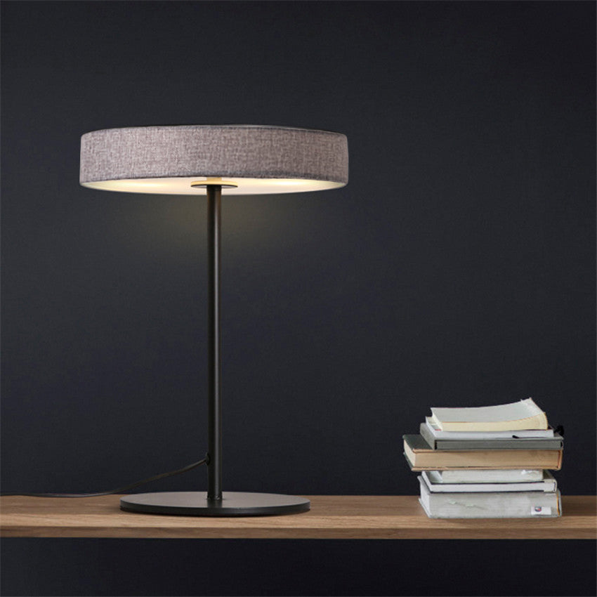 Crescent LED 45x30 Aluminum Fabric Table lamp Crescent-TL-02FL -  Desk\table Lamps - ebarza Furniture UAE | Shop Modern Furniture in Abu Dhabi & Dubai - مفروشات ايبازرا في الامارات | تسوق اثاث عصري وديكورات مميزة في دبي وابوظبي