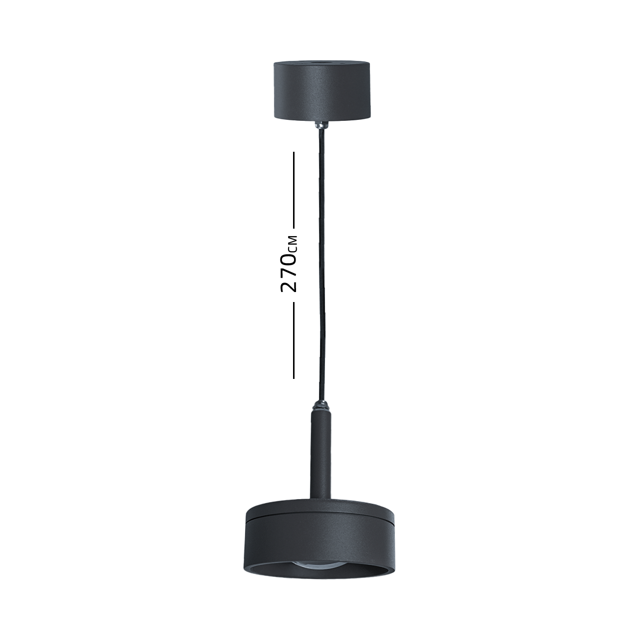 SkyNest Pendant Lamp LWD538 Shiny Dark Grey -  Pendant Lamps - ebarza Furniture UAE | Shop Modern Furniture in Abu Dhabi & Dubai - مفروشات ايبازرا في الامارات | تسوق اثاث عصري وديكورات مميزة في دبي وابوظبي