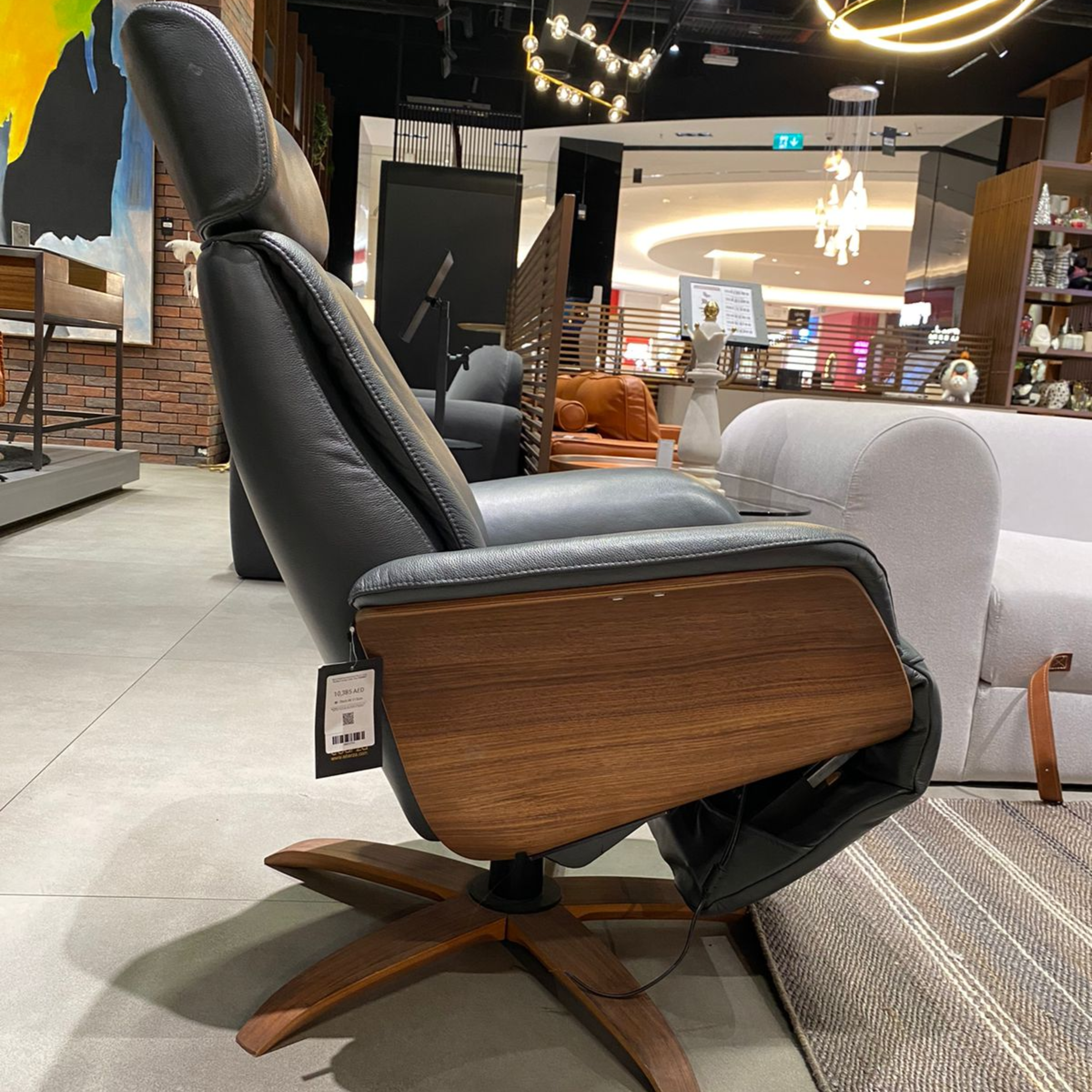 Display Item - Benz Relaxing Swivel And Electric Grey Recliner Lounge Chair  Hkp-7608MfelNakheel -  DISPLAY ITEM - ebarza Furniture UAE | Shop Modern Furniture in Abu Dhabi & Dubai - مفروشات ايبازرا في الامارات | تسوق اثاث عصري وديكورات مميزة في دبي وابوظبي