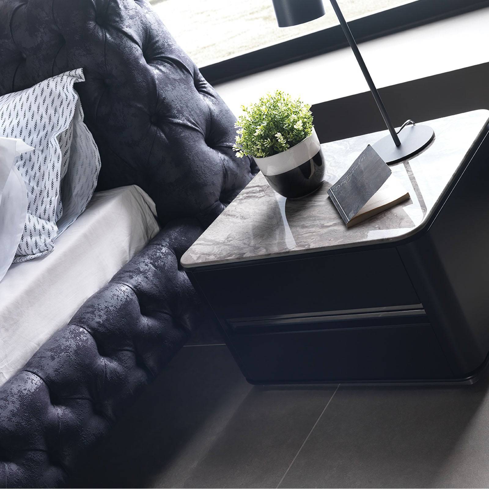2X Beretta Bed Side Table Beretta-Table -  Bedside Tables - ebarza Furniture UAE | Shop Modern Furniture in Abu Dhabi & Dubai - مفروشات ايبازرا في الامارات | تسوق اثاث عصري وديكورات مميزة في دبي وابوظبي