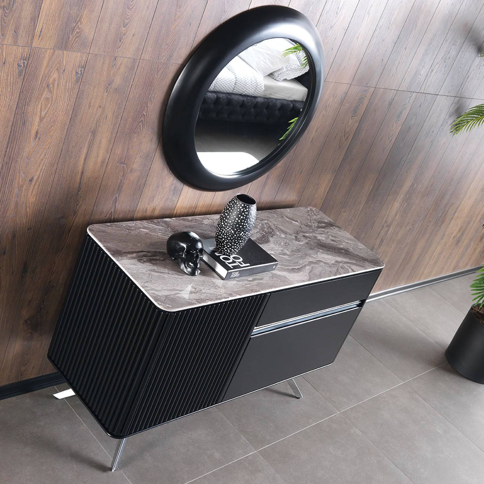 2X Beretta Bed Side Table Beretta-Table -  Bedside Tables - ebarza Furniture UAE | Shop Modern Furniture in Abu Dhabi & Dubai - مفروشات ايبازرا في الامارات | تسوق اثاث عصري وديكورات مميزة في دبي وابوظبي