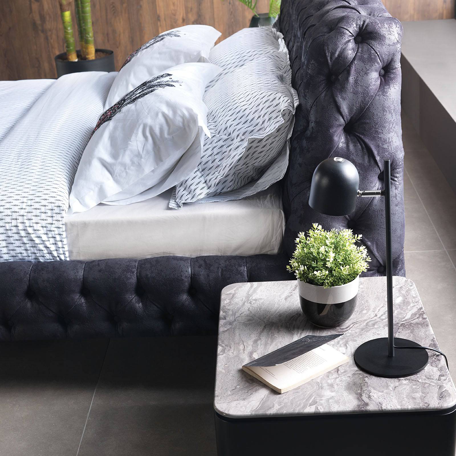 2X Beretta Bed Side Table Beretta-Table -  Bedside Tables - ebarza Furniture UAE | Shop Modern Furniture in Abu Dhabi & Dubai - مفروشات ايبازرا في الامارات | تسوق اثاث عصري وديكورات مميزة في دبي وابوظبي