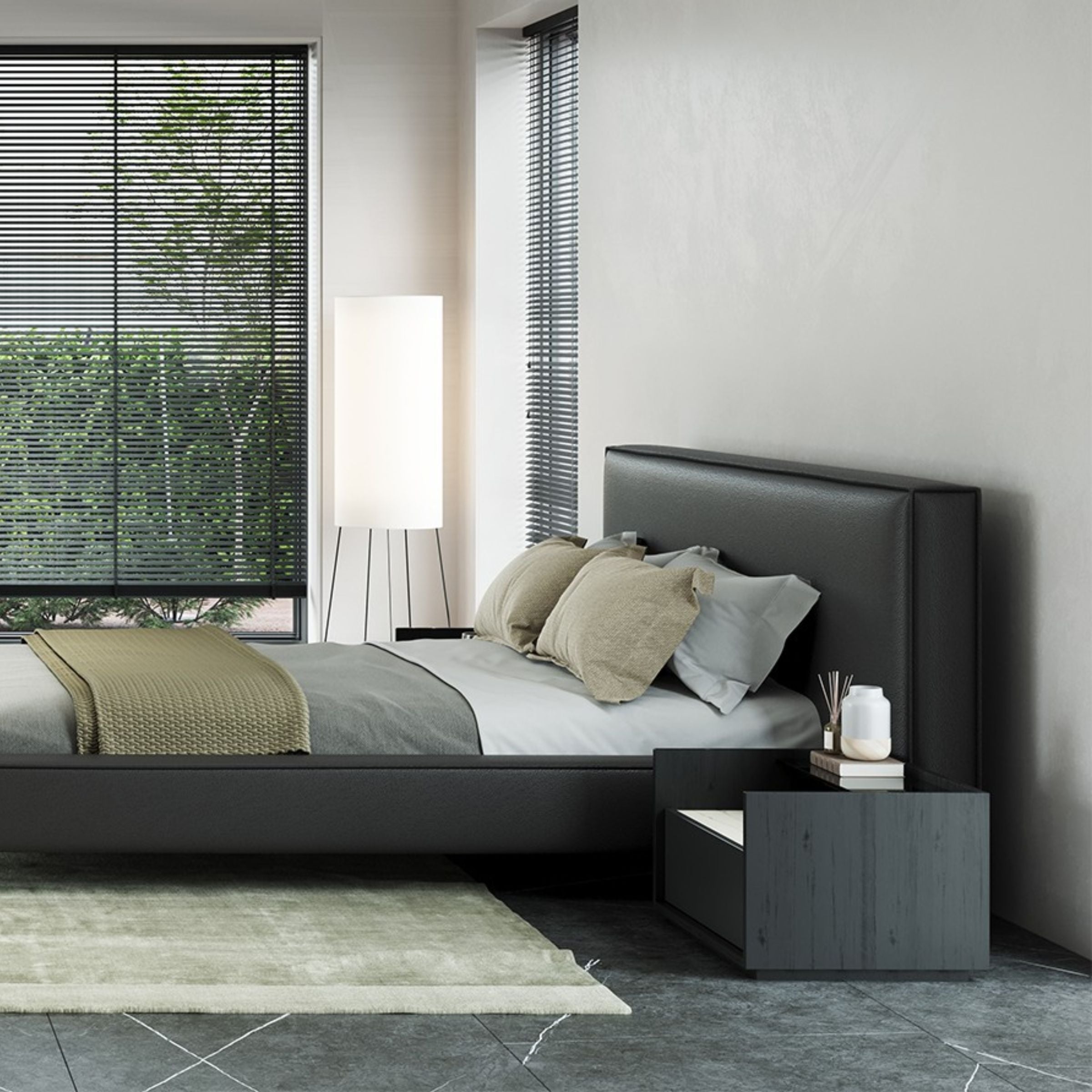 Display Item - 2X COLLECT Grey Bedside Tables YLCG-BNS - YAS -  DISPLAY ITEM - ebarza Furniture UAE | Shop Modern Furniture in Abu Dhabi & Dubai - مفروشات ايبازرا في الامارات | تسوق اثاث عصري وديكورات مميزة في دبي وابوظبي