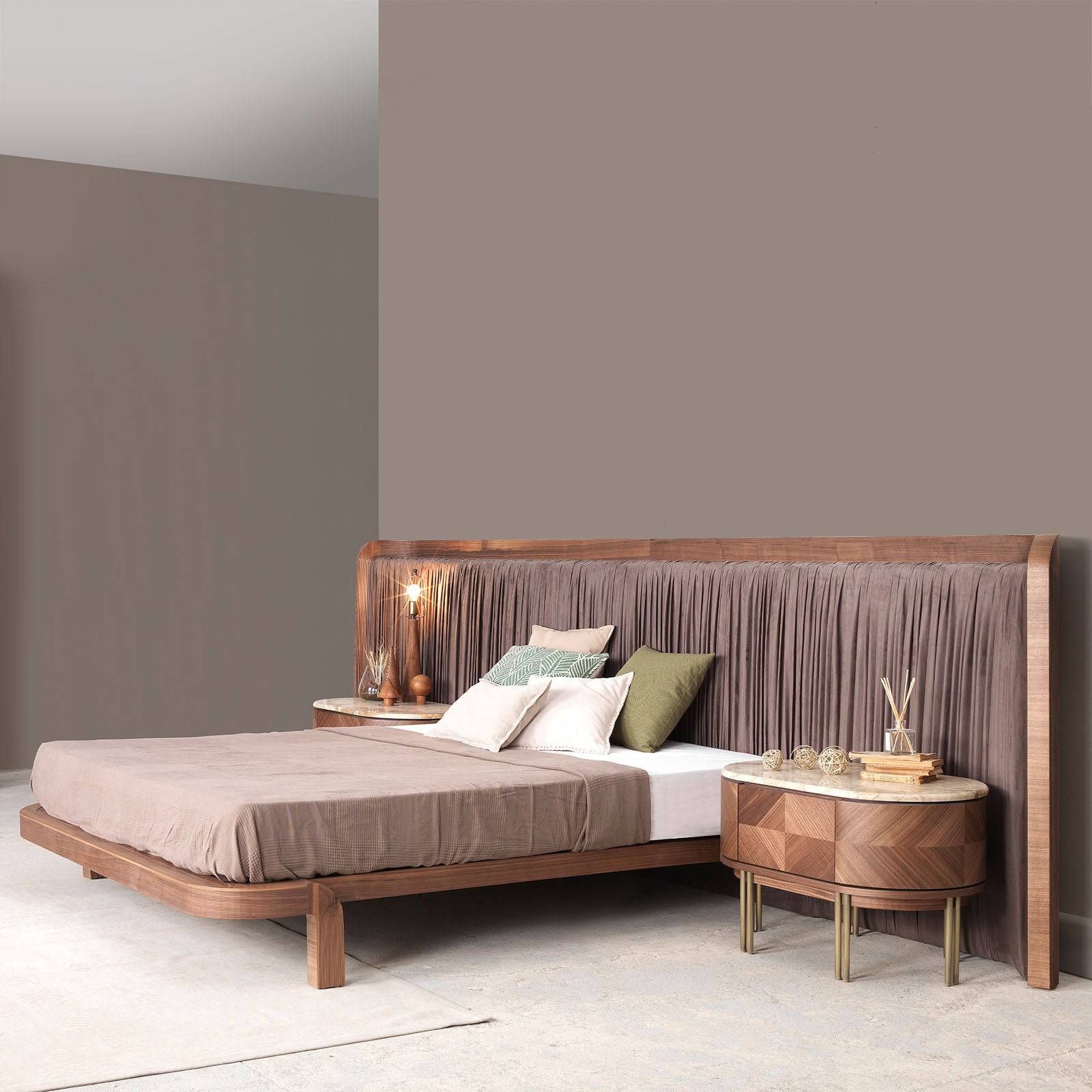 Display Item - 2X Eva Natural Marble Bedside Tables Eva-Side Nakheel -  DISPLAY ITEM - ebarza Furniture UAE | Shop Modern Furniture in Abu Dhabi & Dubai - مفروشات ايبازرا في الامارات | تسوق اثاث عصري وديكورات مميزة في دبي وابوظبي