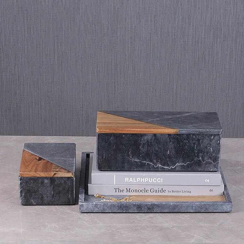 2X Handmade Decorative/Jewelry Box Fb-T2006A+B -  Decorative Boxes - ebarza Furniture UAE | Shop Modern Furniture in Abu Dhabi & Dubai - مفروشات ايبازرا في الامارات | تسوق اثاث عصري وديكورات مميزة في دبي وابوظبي