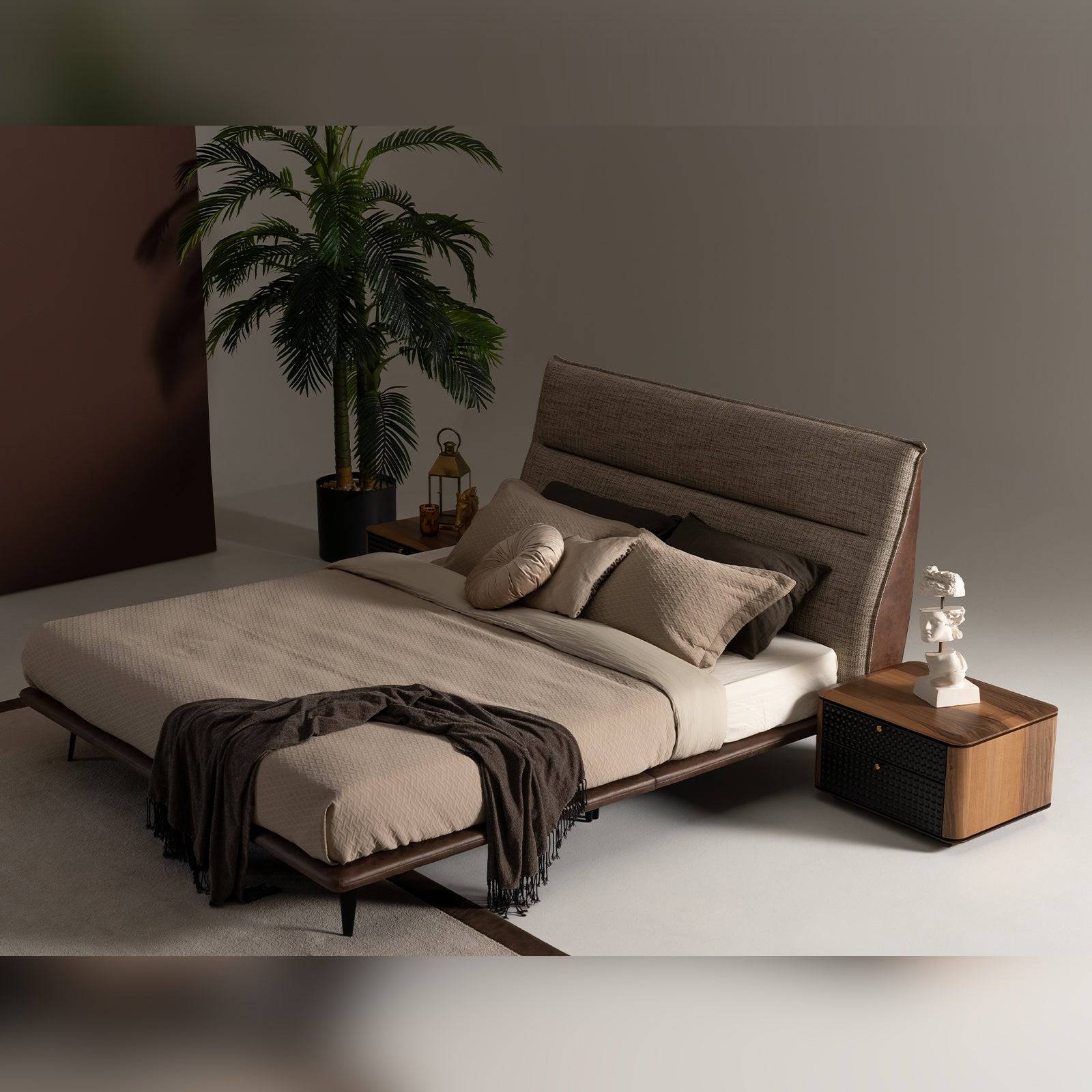 2X Julia Bedside Tables Layla-Table -  Bedside Tables - ebarza Furniture UAE | Shop Modern Furniture in Abu Dhabi & Dubai - مفروشات ايبازرا في الامارات | تسوق اثاث عصري وديكورات مميزة في دبي وابوظبي
