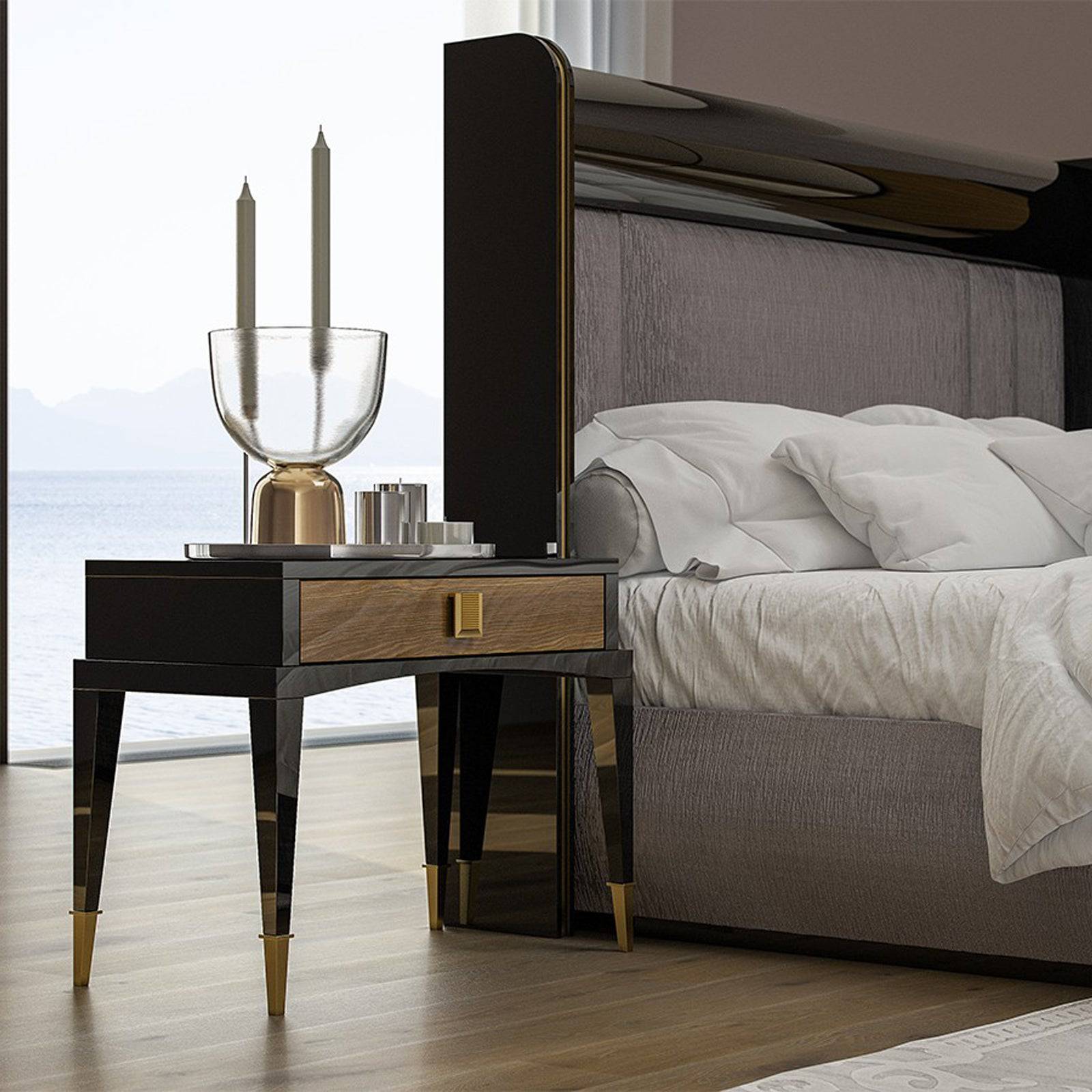 2X Kant Bedside Table  Kant-Bedsidetable -  Bedside Tables - ebarza Furniture UAE | Shop Modern Furniture in Abu Dhabi & Dubai - مفروشات ايبازرا في الامارات | تسوق اثاث عصري وديكورات مميزة في دبي وابوظبي