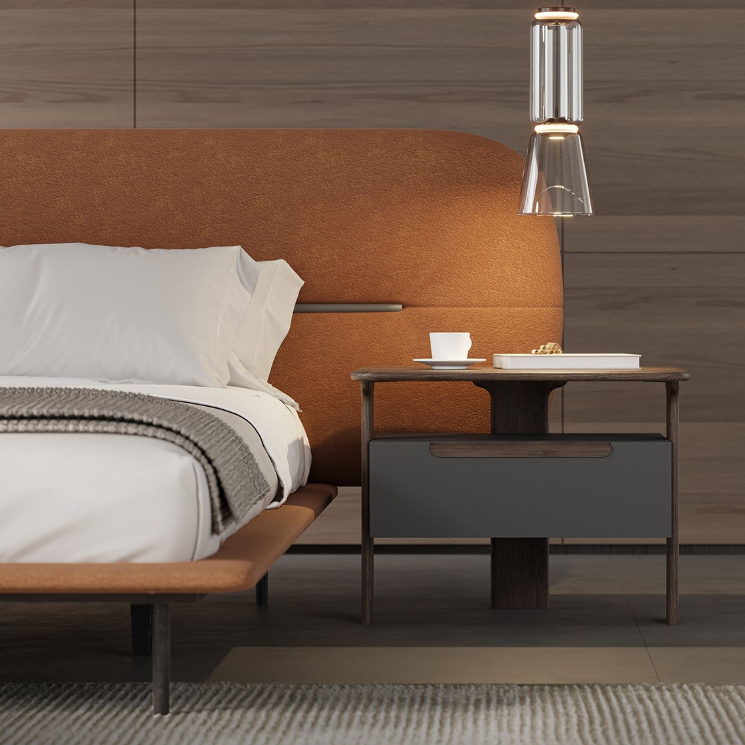 2X Lova Bedside Tables YOLVA-2NS -  Bedside Tables - ebarza Furniture UAE | Shop Modern Furniture in Abu Dhabi & Dubai - مفروشات ايبازرا في الامارات | تسوق اثاث عصري وديكورات مميزة في دبي وابوظبي