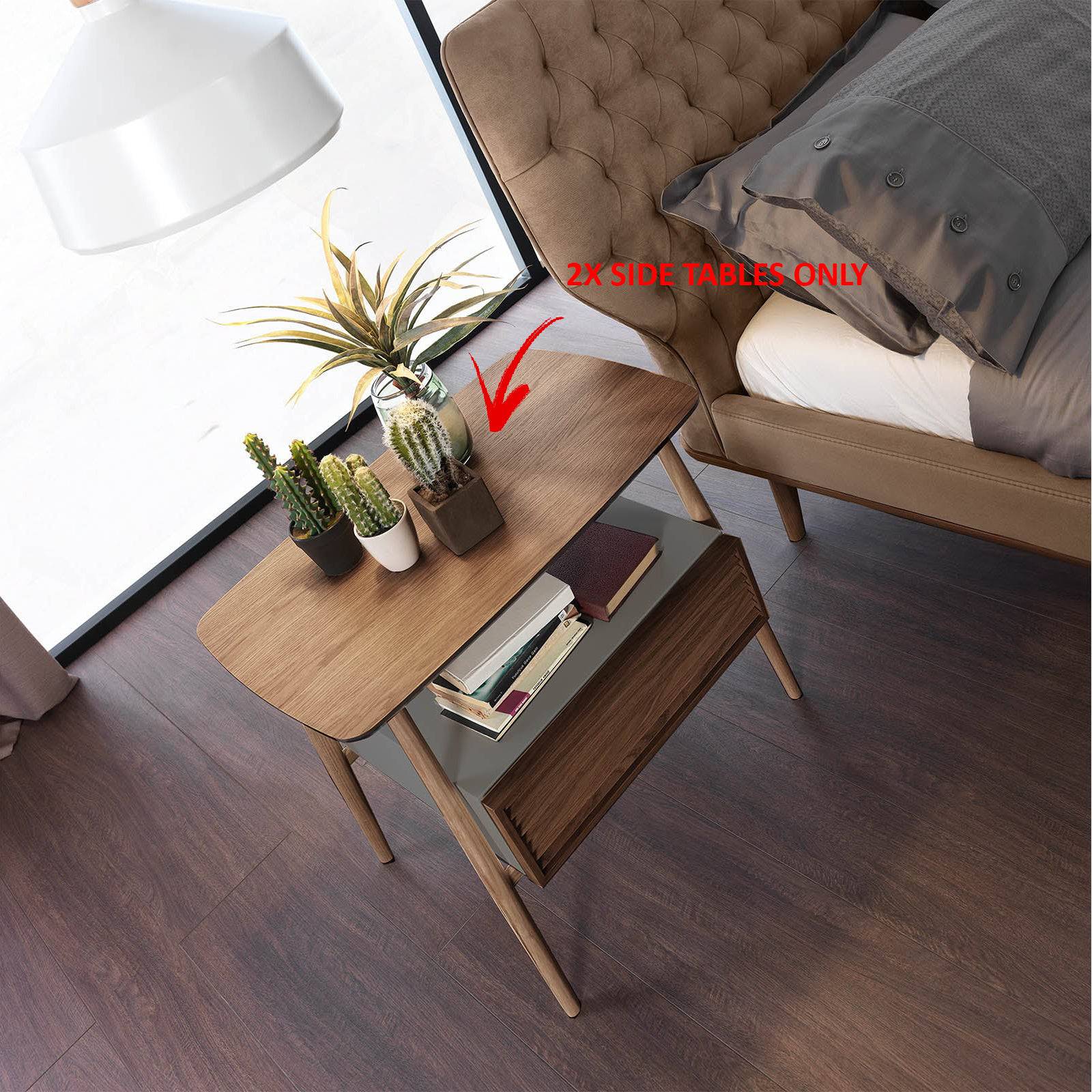 2X Natura Bedside Tables Natura009-Bedside -  Bedside Tables - ebarza Furniture UAE | Shop Modern Furniture in Abu Dhabi & Dubai - مفروشات ايبازرا في الامارات | تسوق اثاث عصري وديكورات مميزة في دبي وابوظبي