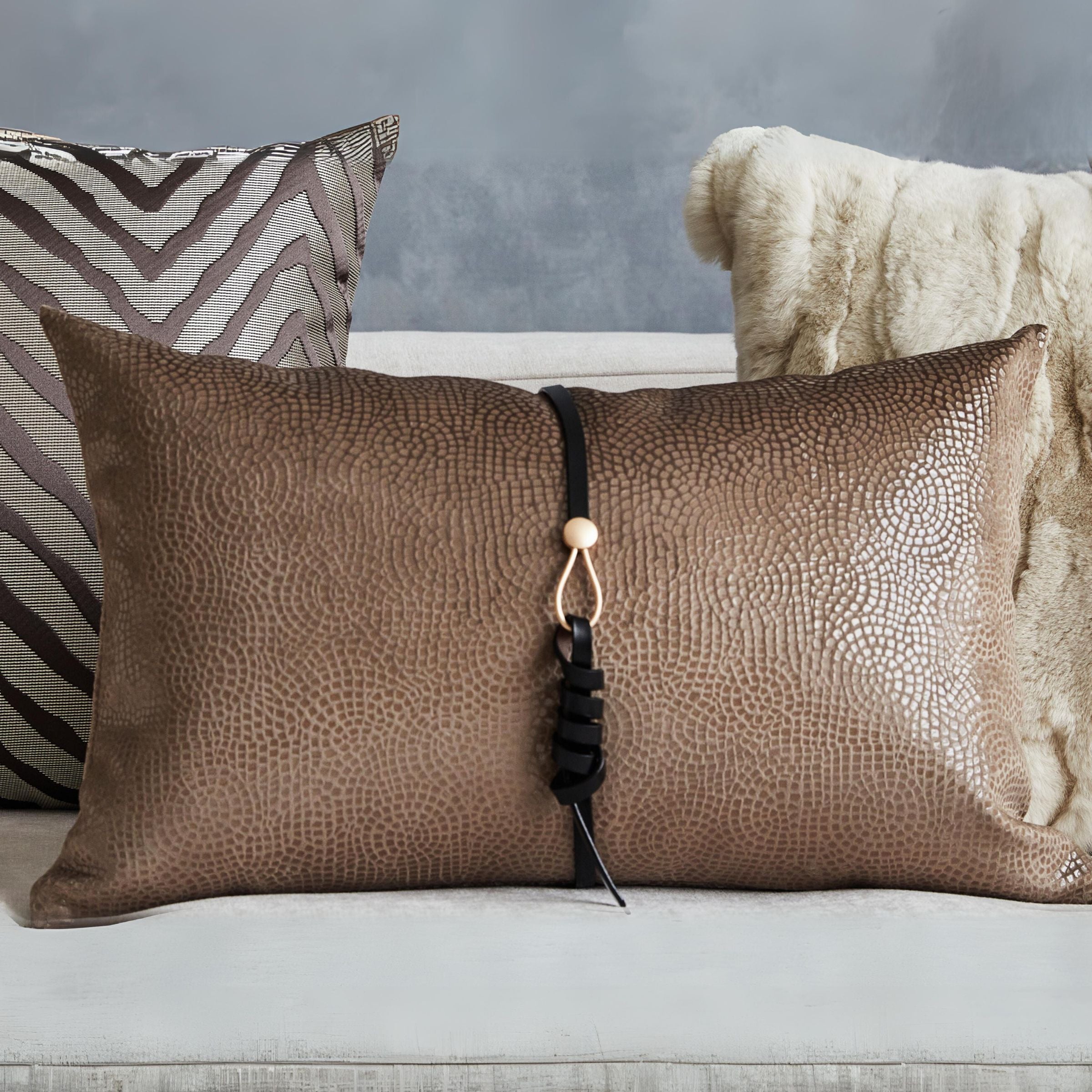 30*60 Dawson Decorative Sash Cushion - ECC103 -  Cushions - ebarza Furniture UAE | Shop Modern Furniture in Abu Dhabi & Dubai - مفروشات ايبازرا في الامارات | تسوق اثاث عصري وديكورات مميزة في دبي وابوظبي