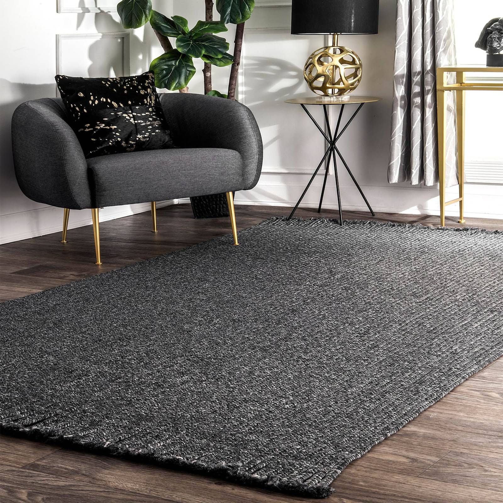 300X200 Cm Braided Handmade Jute Rug Jh-2348-Xl -  Rugs - ebarza Furniture UAE | Shop Modern Furniture in Abu Dhabi & Dubai - مفروشات ايبازرا في الامارات | تسوق اثاث عصري وديكورات مميزة في دبي وابوظبي