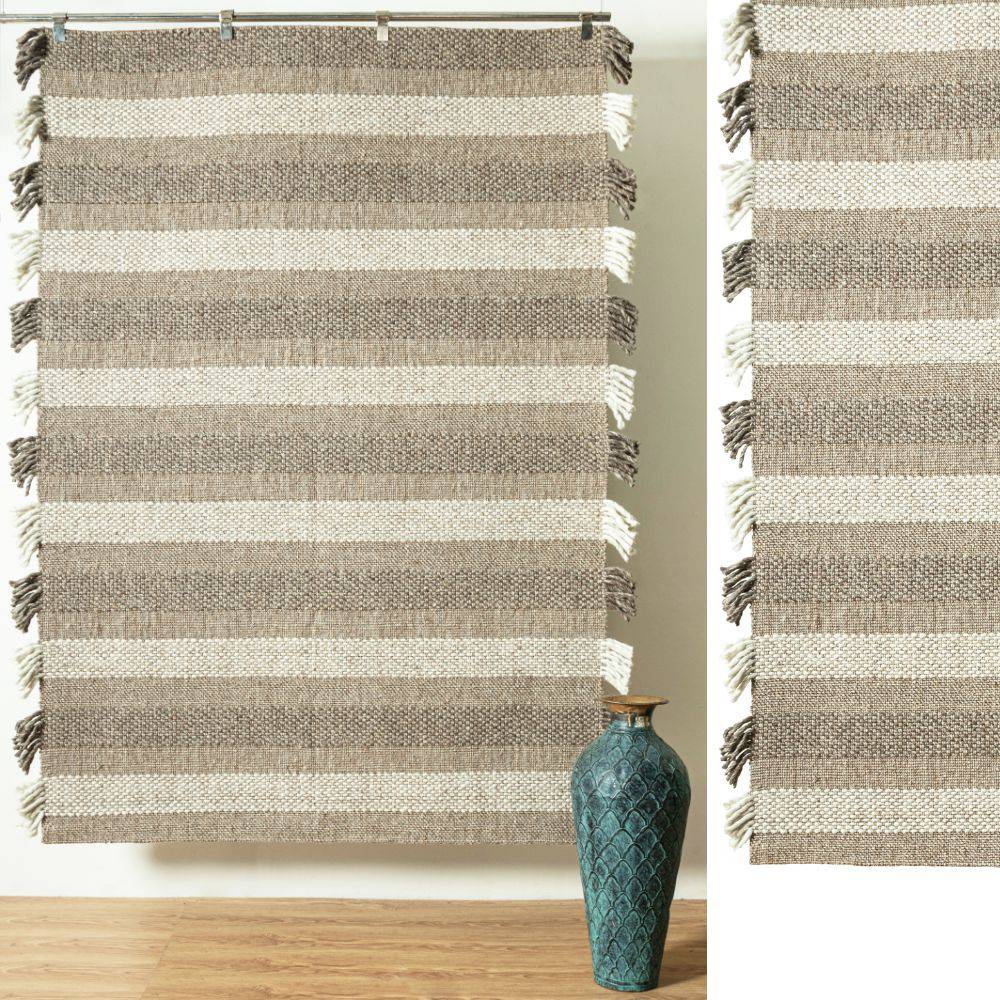 300X200 Cm Hand Woven Wool Rug Bliss-Bss-03-Xl -  Rugs - ebarza Furniture UAE | Shop Modern Furniture in Abu Dhabi & Dubai - مفروشات ايبازرا في الامارات | تسوق اثاث عصري وديكورات مميزة في دبي وابوظبي