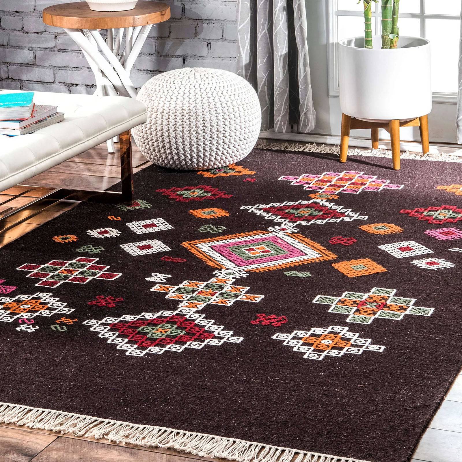 300X200 Cm Handmade Rug  Jh-2712-Xl -  Rugs - ebarza Furniture UAE | Shop Modern Furniture in Abu Dhabi & Dubai - مفروشات ايبازرا في الامارات | تسوق اثاث عصري وديكورات مميزة في دبي وابوظبي
