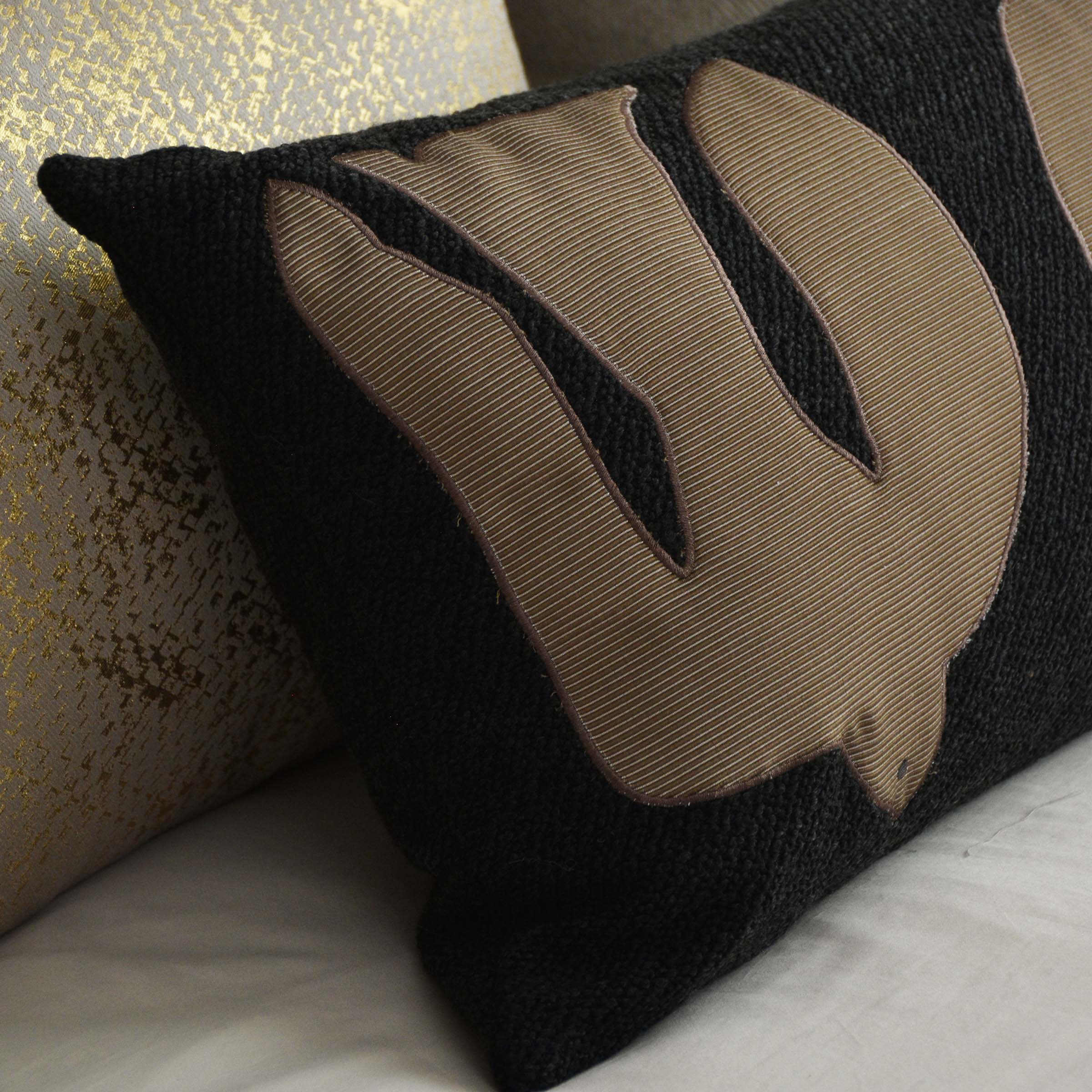 30*60 Chastain Embroidery Cushion - ECC080 -  Cushions - ebarza Furniture UAE | Shop Modern Furniture in Abu Dhabi & Dubai - مفروشات ايبازرا في الامارات | تسوق اثاث عصري وديكورات مميزة في دبي وابوظبي