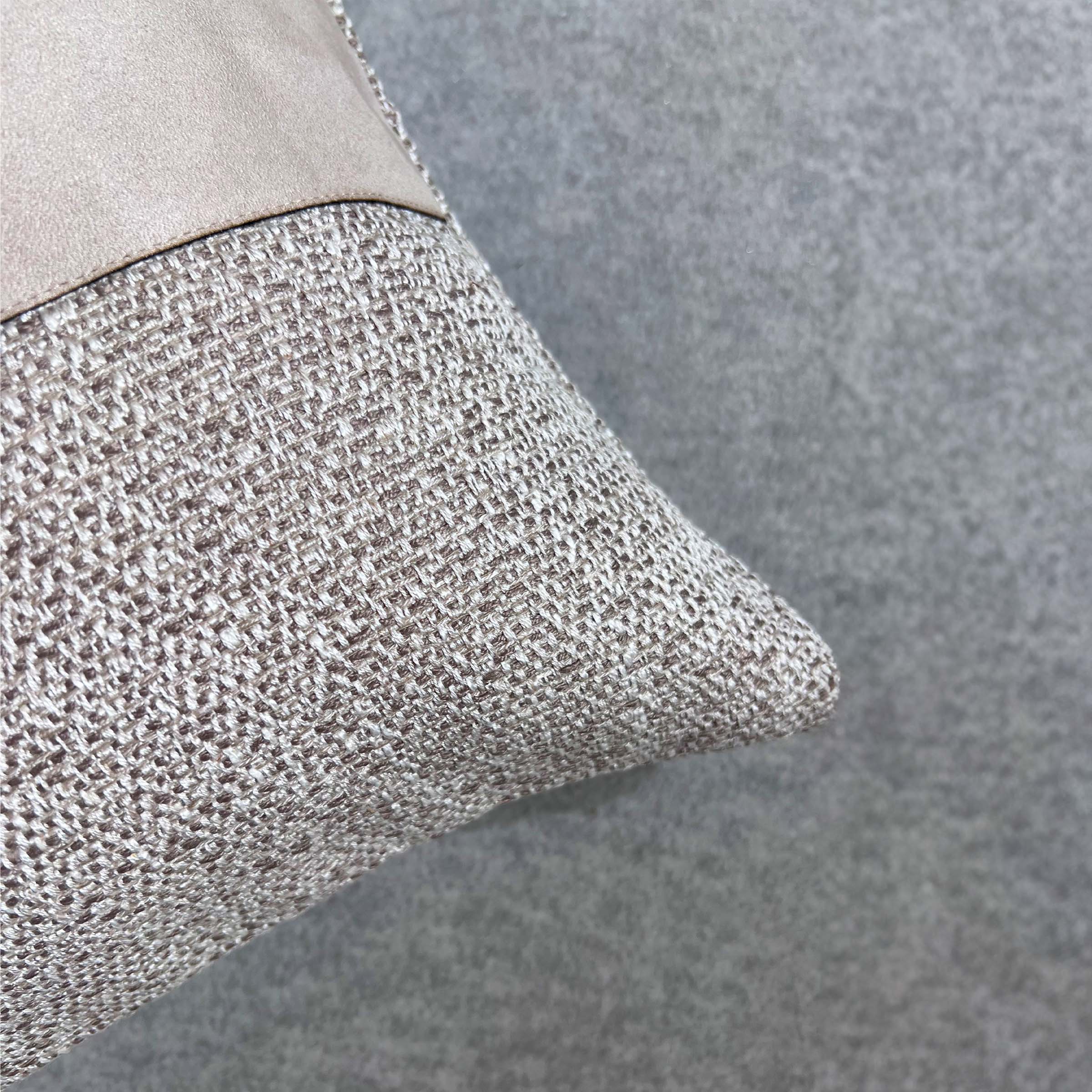 30*60 Gustao Patchwork Imitation Cushion - ECC075 -  Cushions - ebarza Furniture UAE | Shop Modern Furniture in Abu Dhabi & Dubai - مفروشات ايبازرا في الامارات | تسوق اثاث عصري وديكورات مميزة في دبي وابوظبي